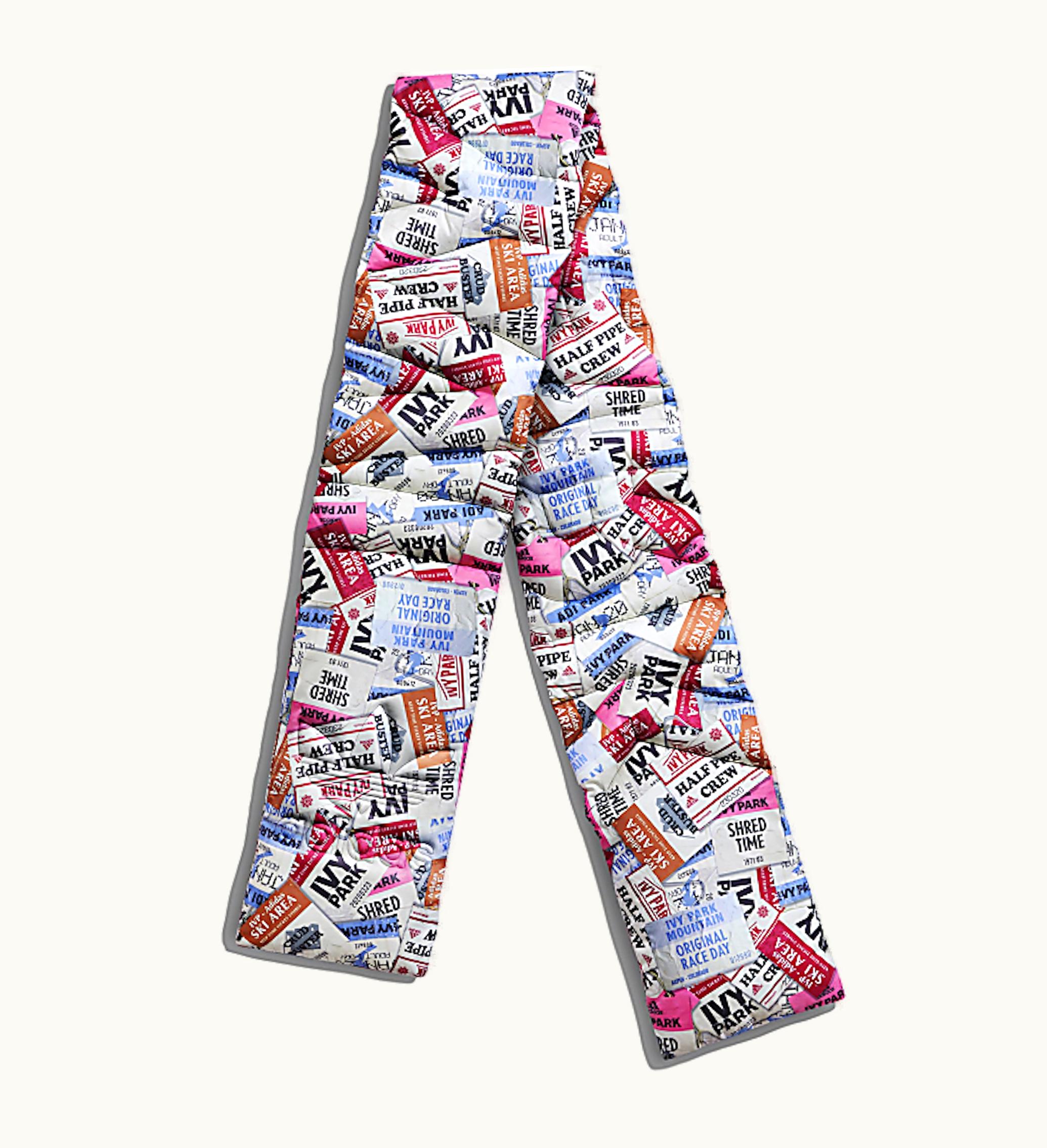 Adidas Adidas Ivy Park Ski Tag Allover Print Padded Scarf Multicolor