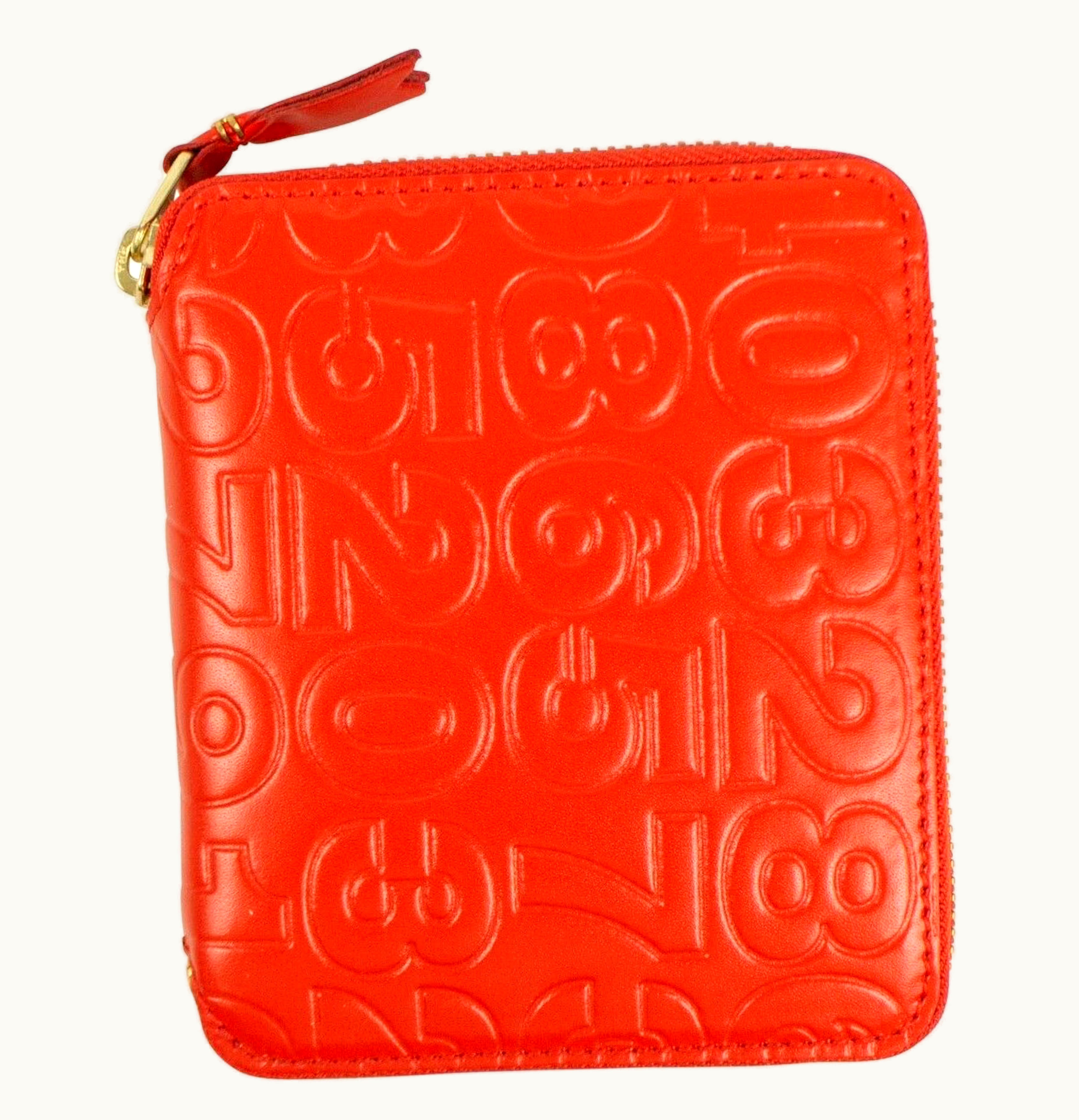 Comme Des Garçons Comme des Garcons SA210ED Wallet Number Embossed Square Orange