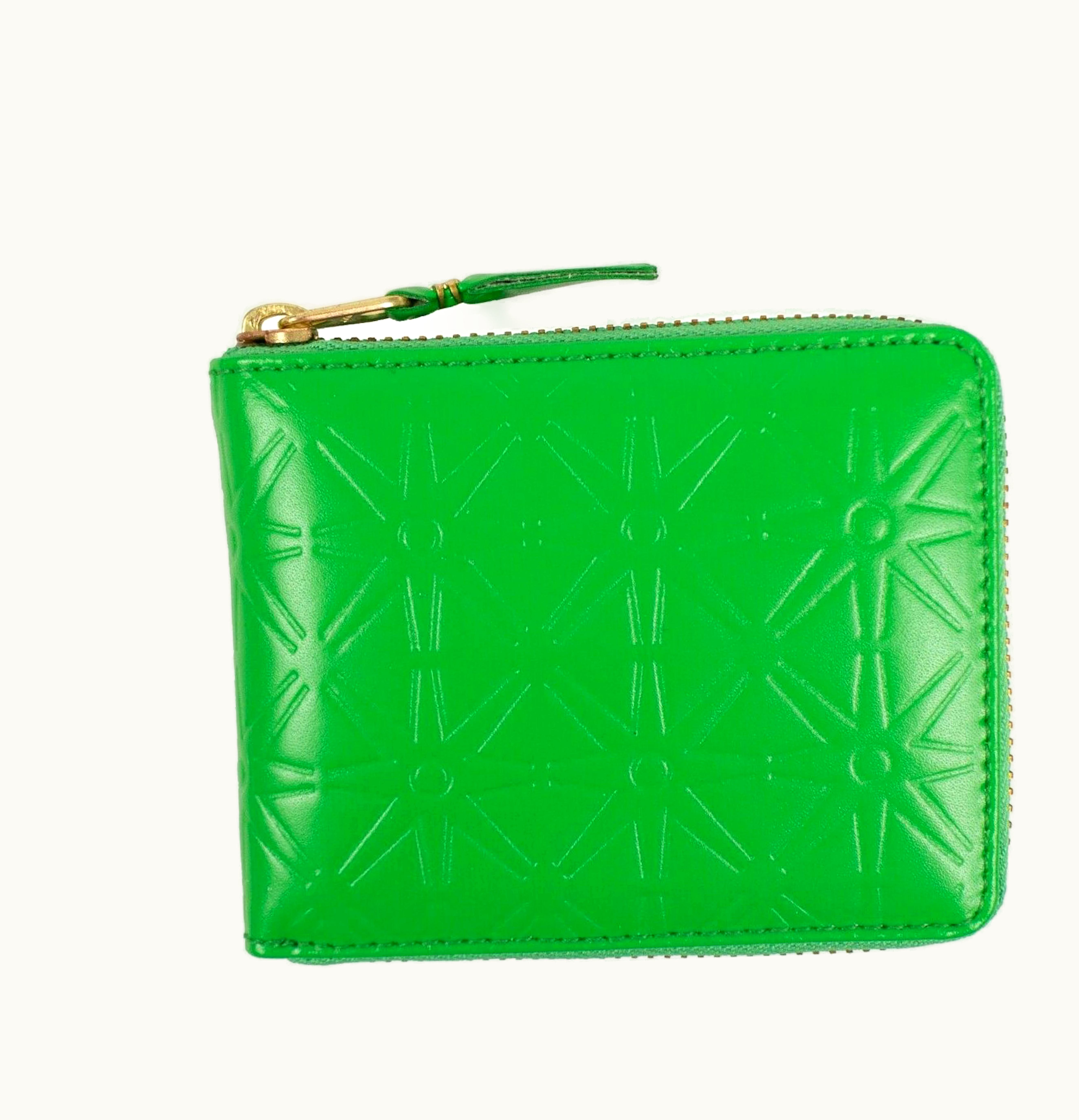 Comme Des Garçons Comme des Garcons SA710EA Wallet Star Embossed Small Green