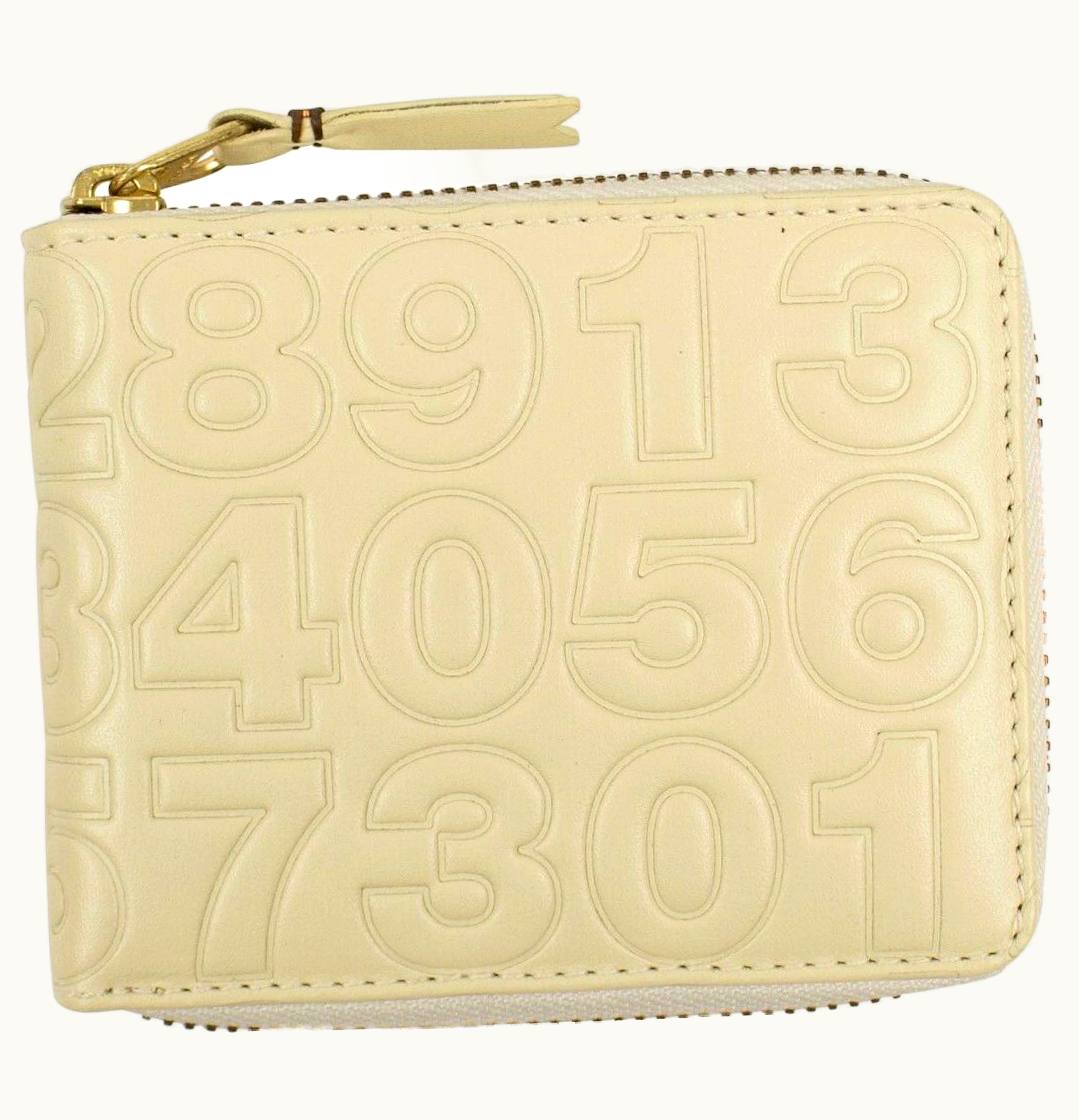 Comme Des Garçons Comme des Garcons SA710ED Wallet Number 8913 Embossed Off White