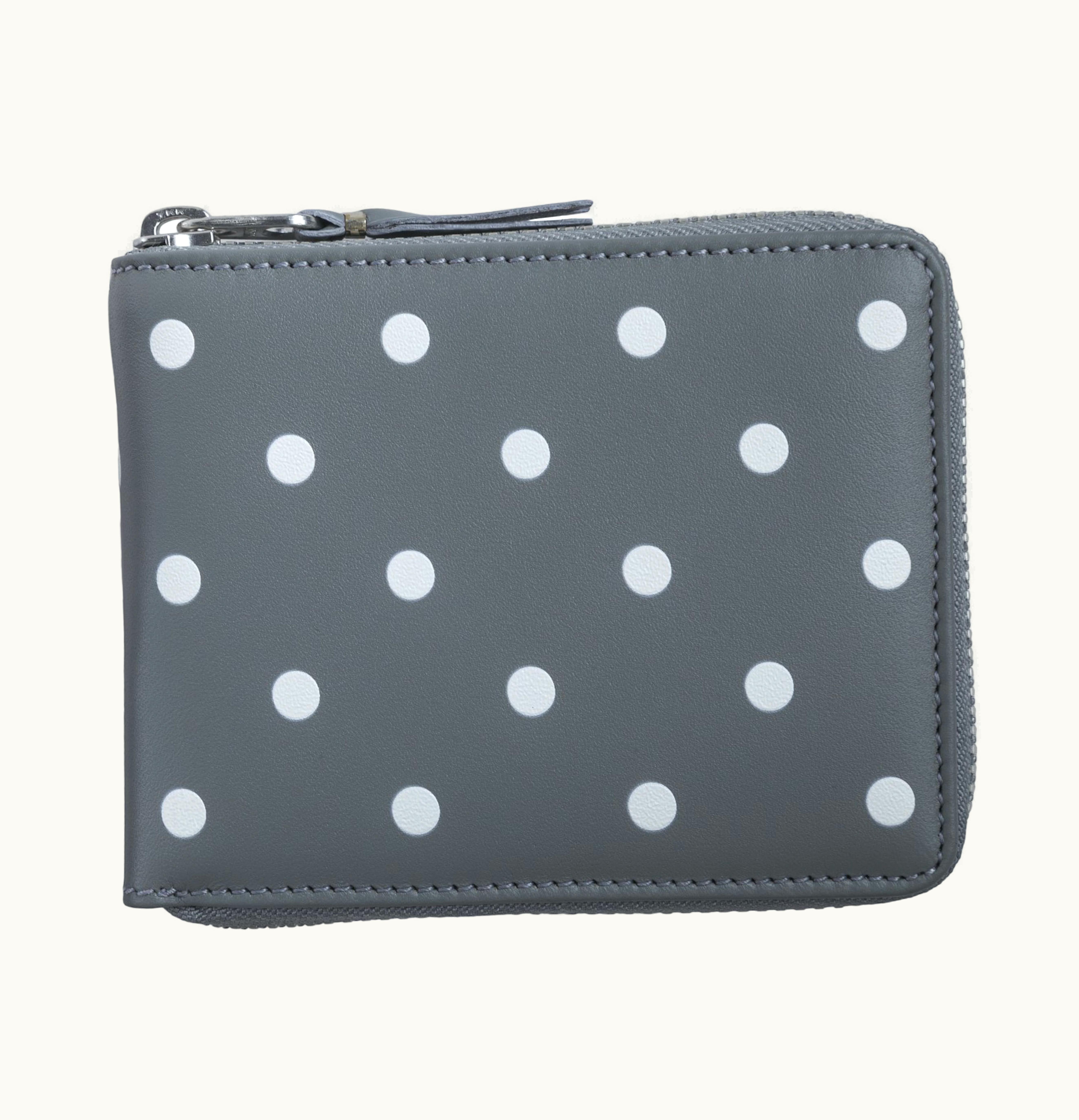 Comme Des Garçons Comme des Garcons SA7100PD Wallet Polka Dots Grey