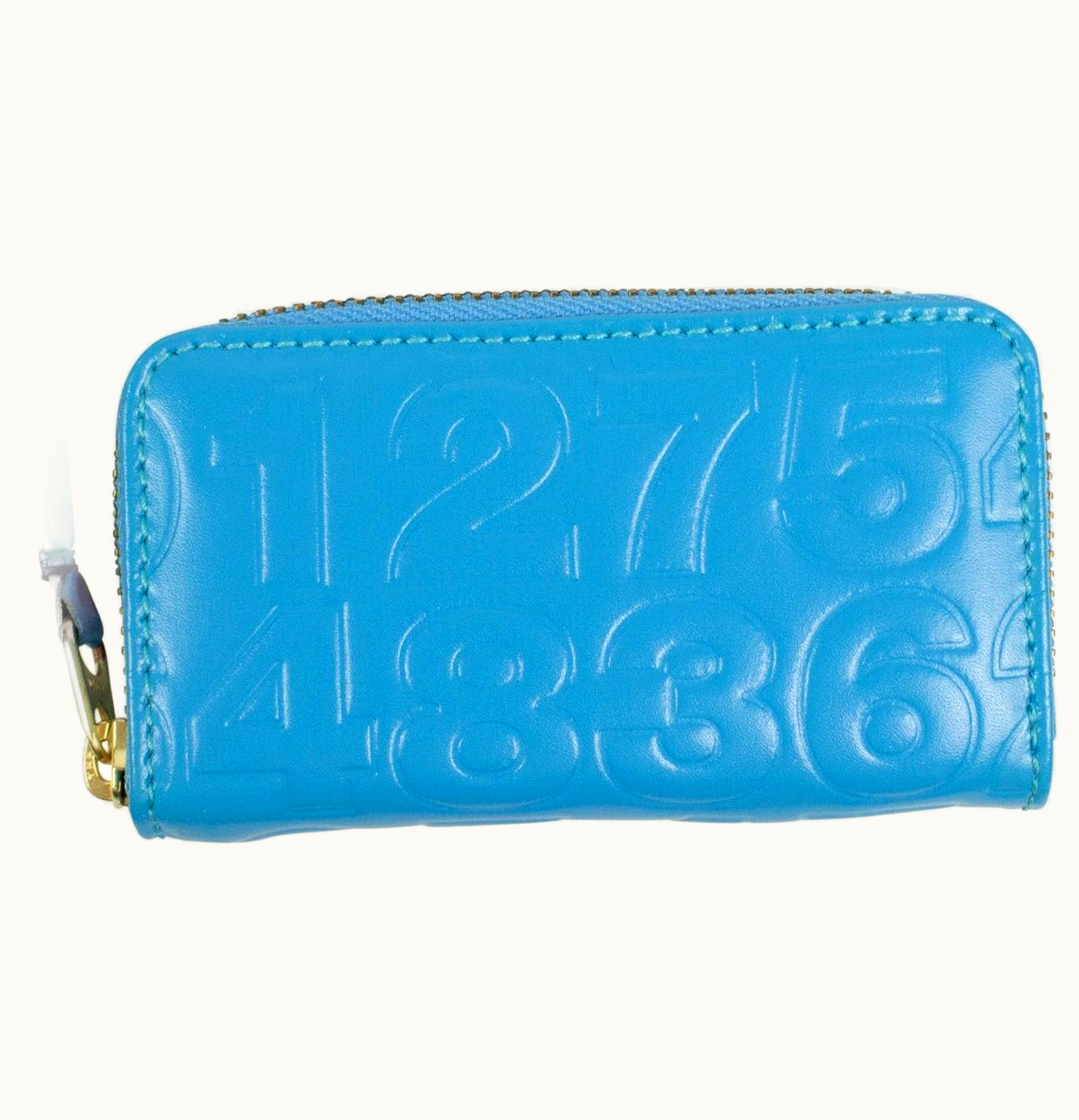 Comme Des Garçons Comme des Garcons SA410XED Wallet Number Embossed Mini Blue