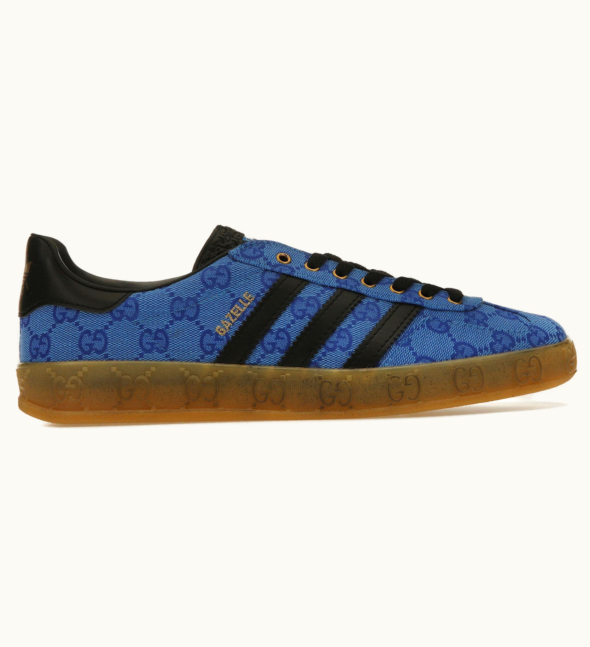 Adidas Adidas X Gucci Gazelle Blue GG Monogram