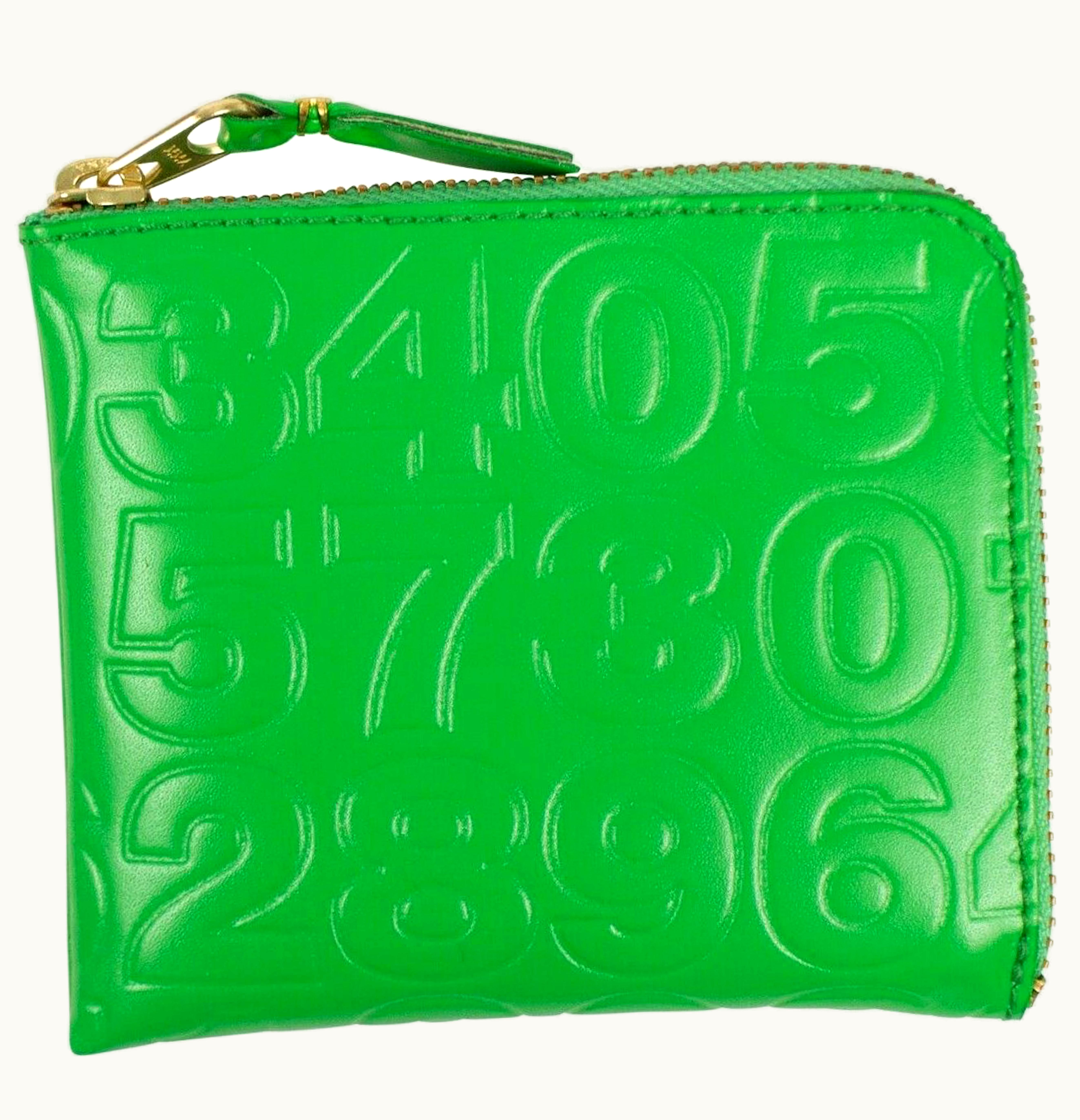 Comme Des Garçons Comme des Garcons SA310ED Wallet Number Embossed Slim Green