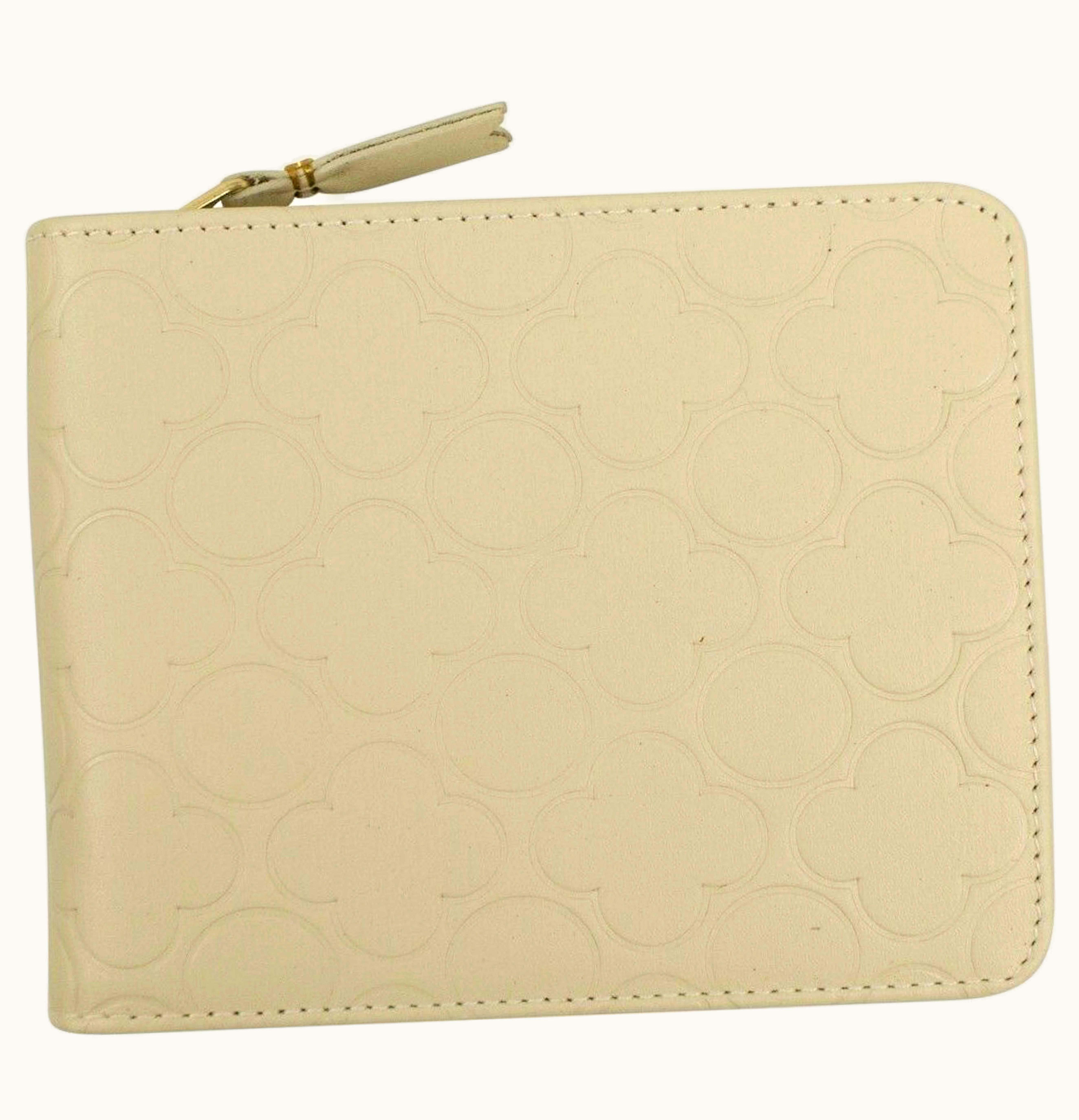 Comme Des Garçons Comme des Garcons SA9100EB Wallet Classic Embossed Off White