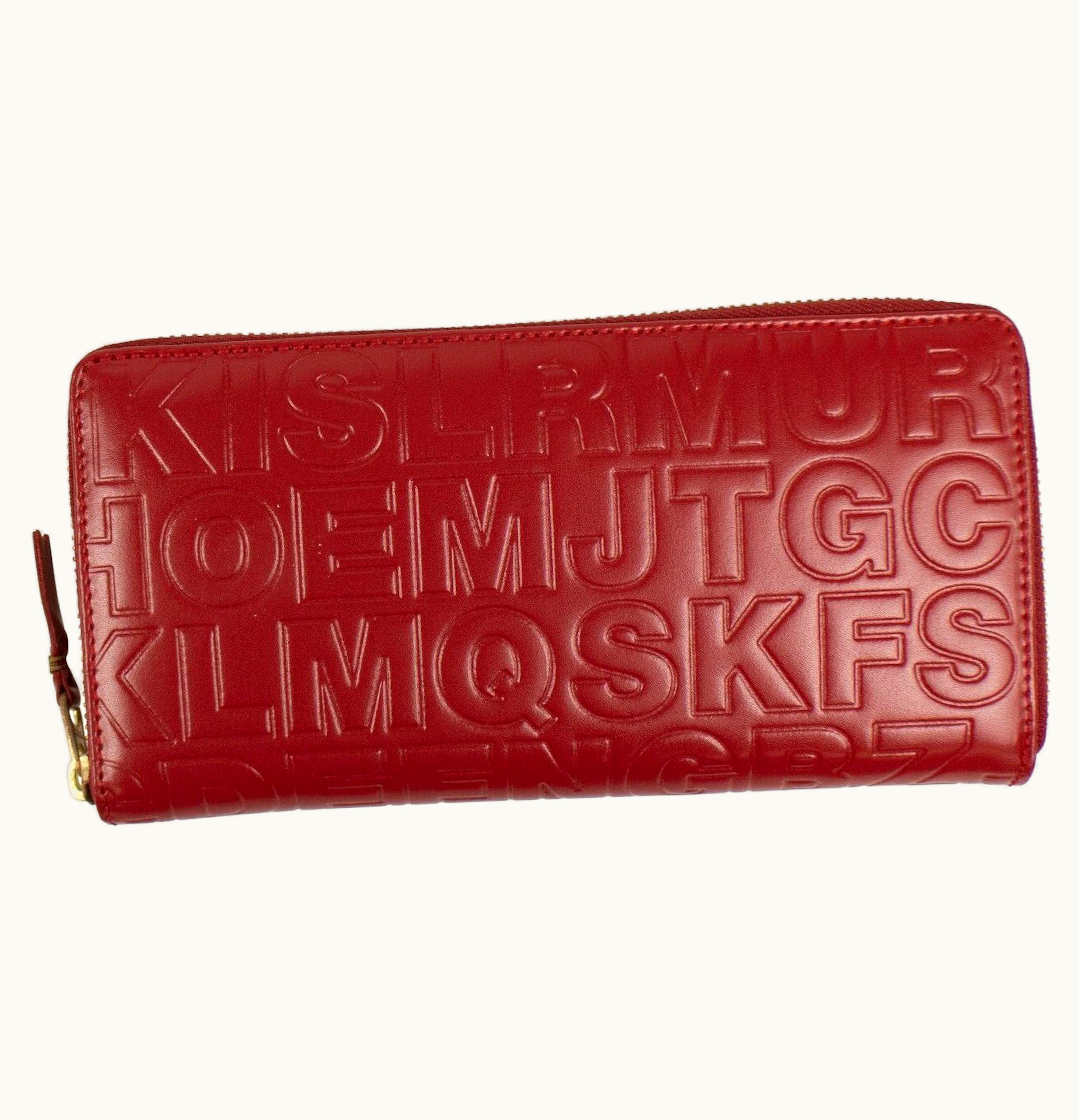 Comme Des Garçons Comme des Garcons SA110EC Wallet Letter Embossed Red