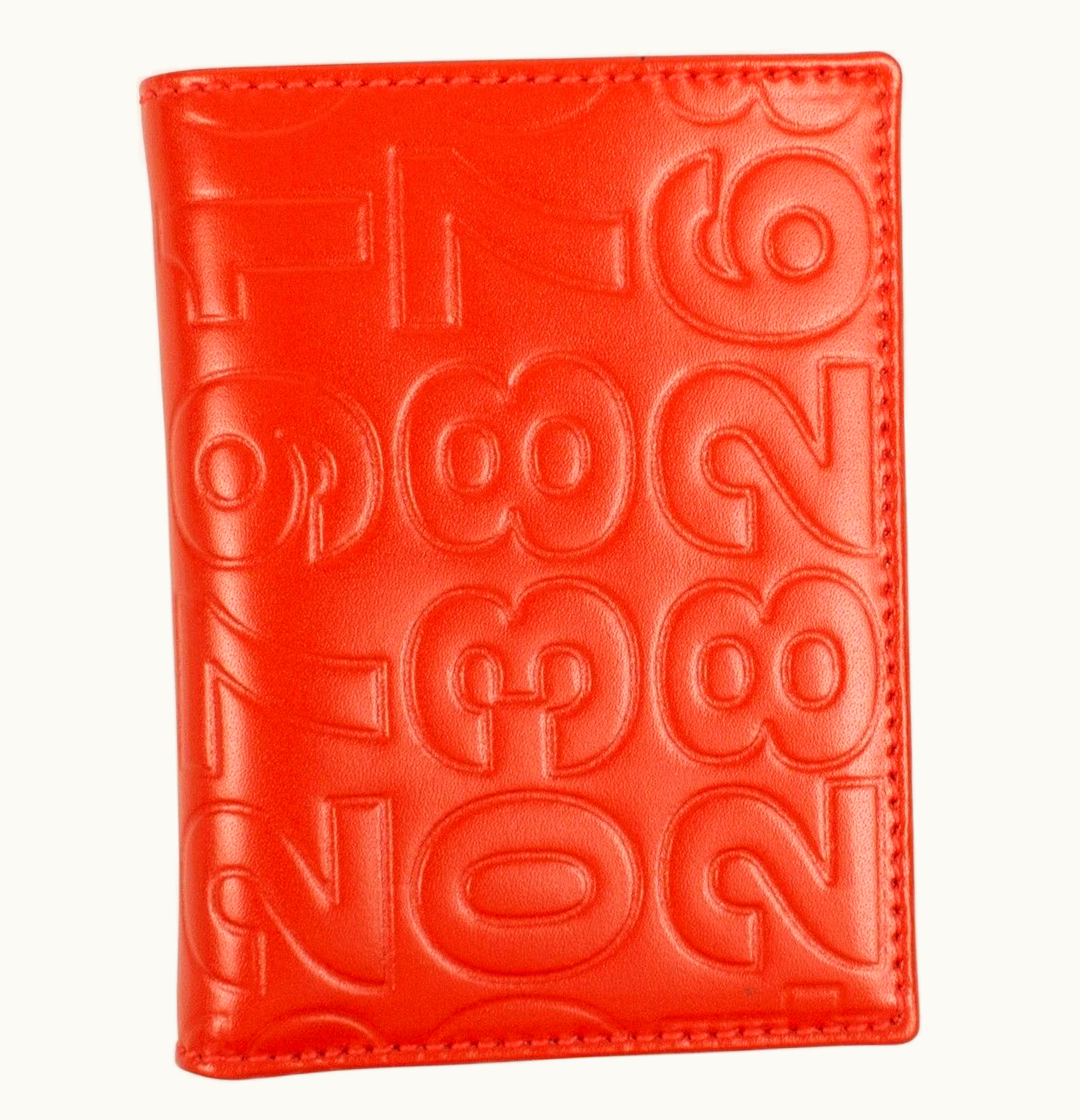 Comme Des Garçons Comme des Garcons SA620ED Card Holder Number Embossed Orange