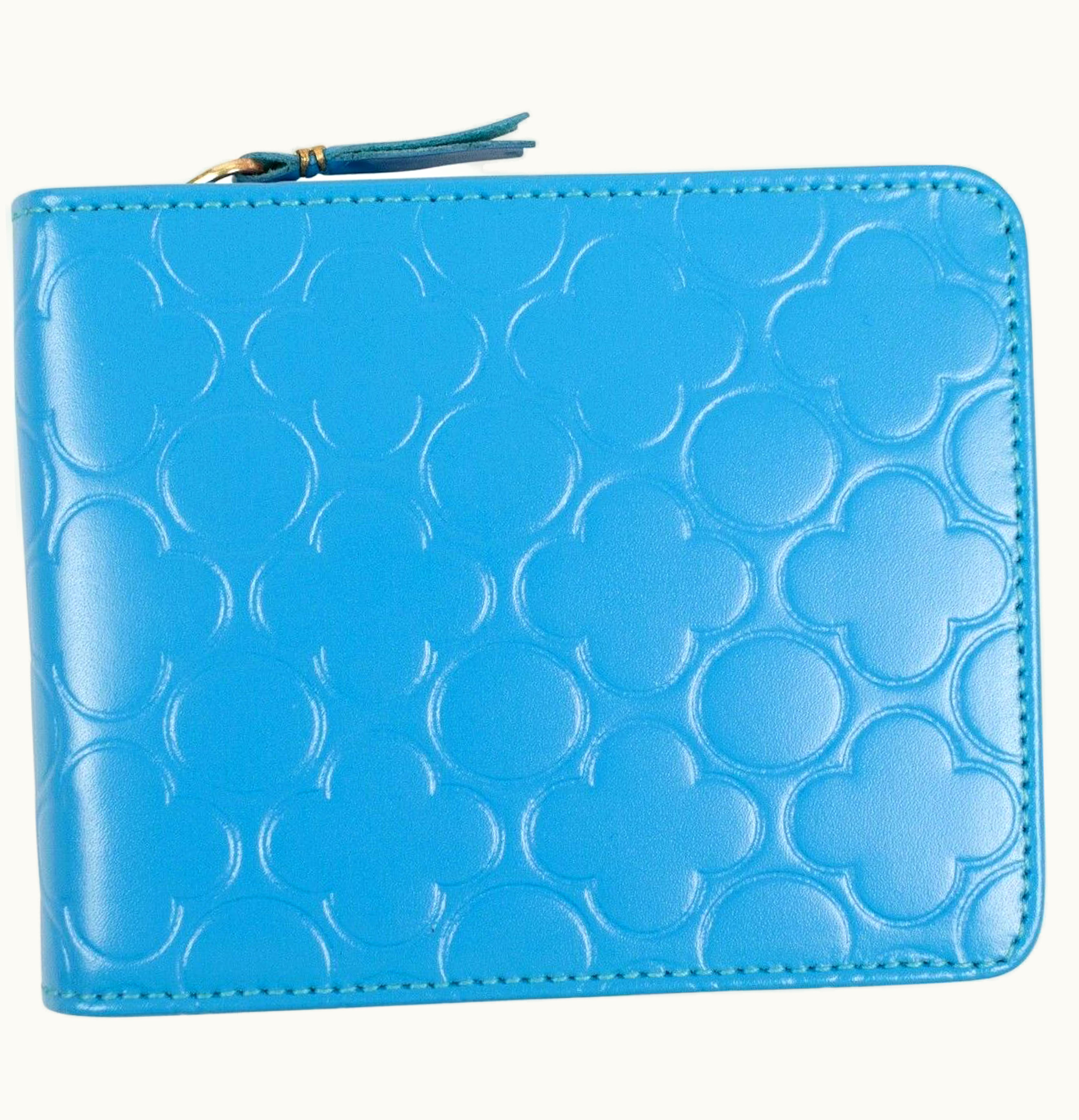 Comme Des Garçons Comme des Garcons SA910EB Wallet Classic Embossed Blue