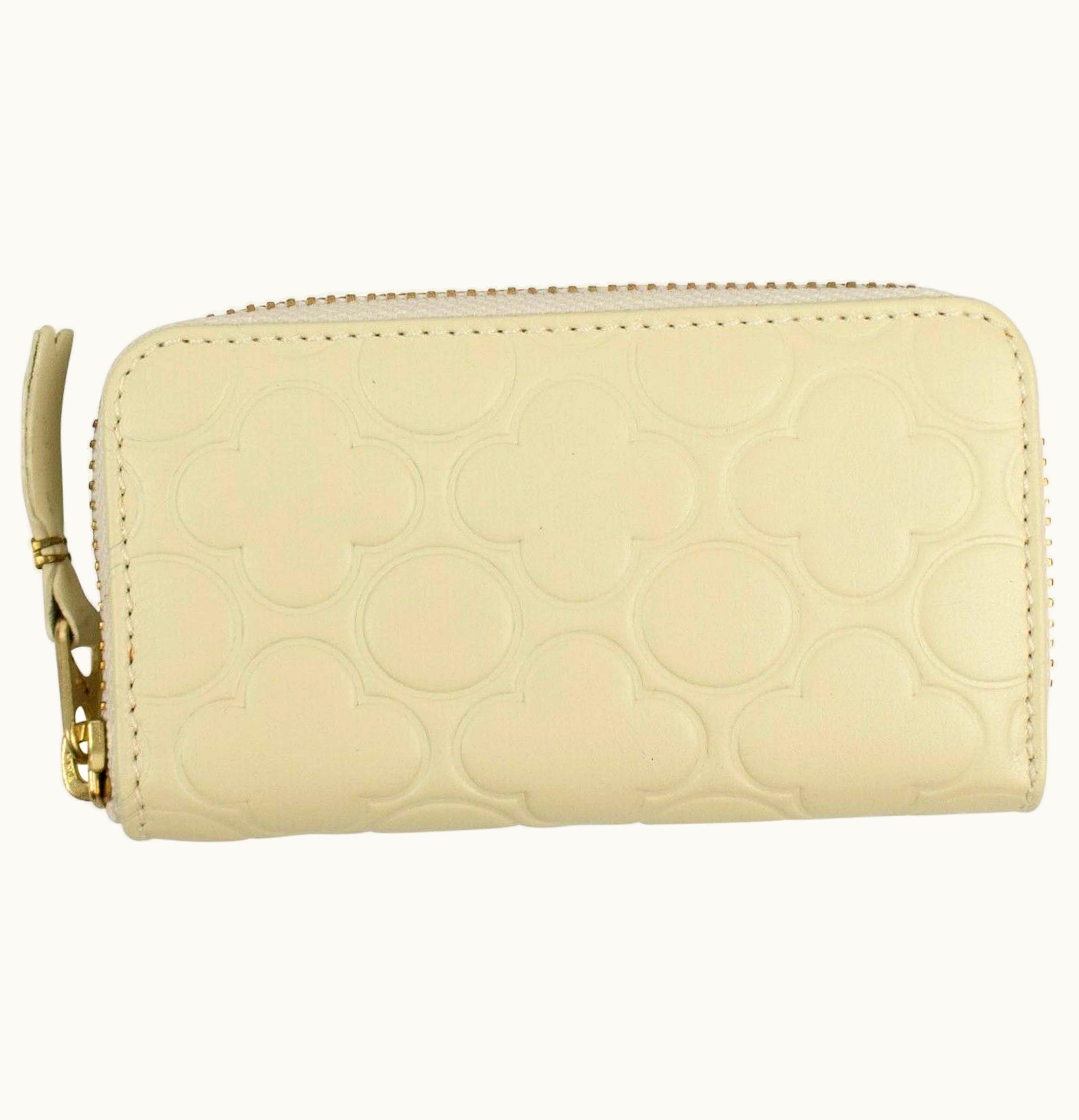 Comme Des Garçons Comme des Garcons SA410XEB Wallet Classic Embossed Mini Off White