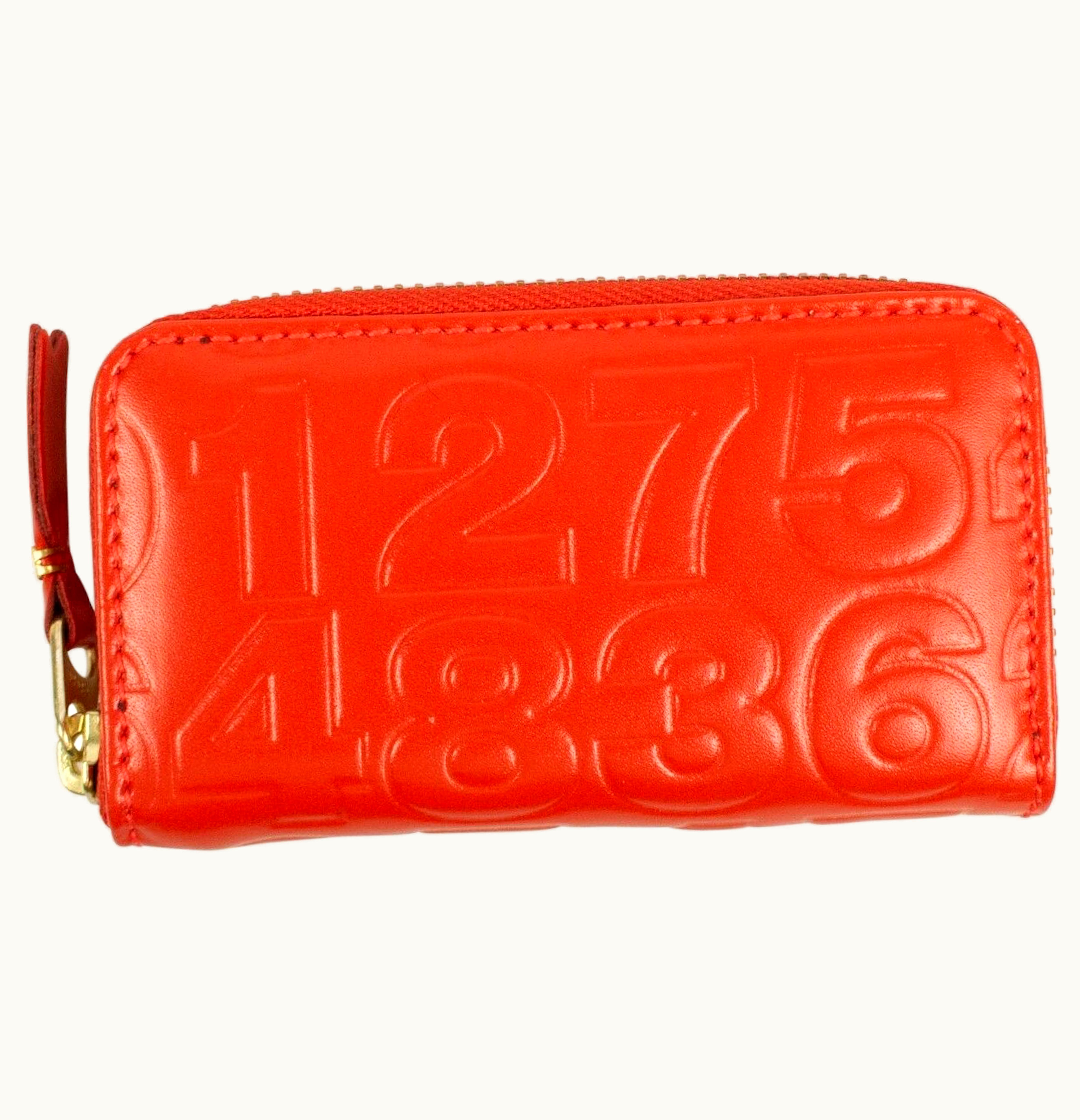 Comme Des Garçons Comme des Garcons SA410XED Wallet Number Embossed Mini Orange