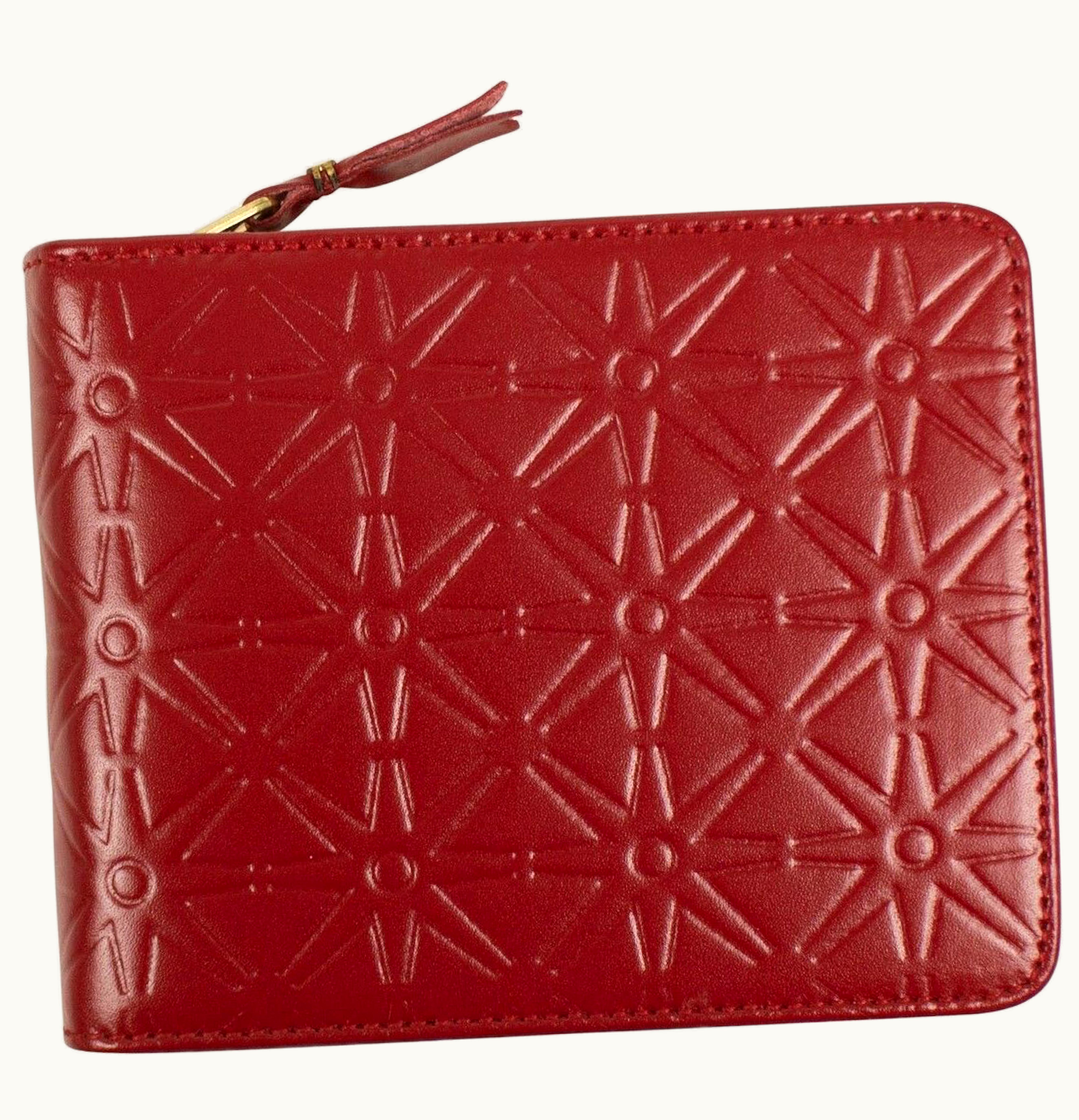 Comme Des Garçons Comme des Garcons SA9100ECA Wallet Star Embossed Red