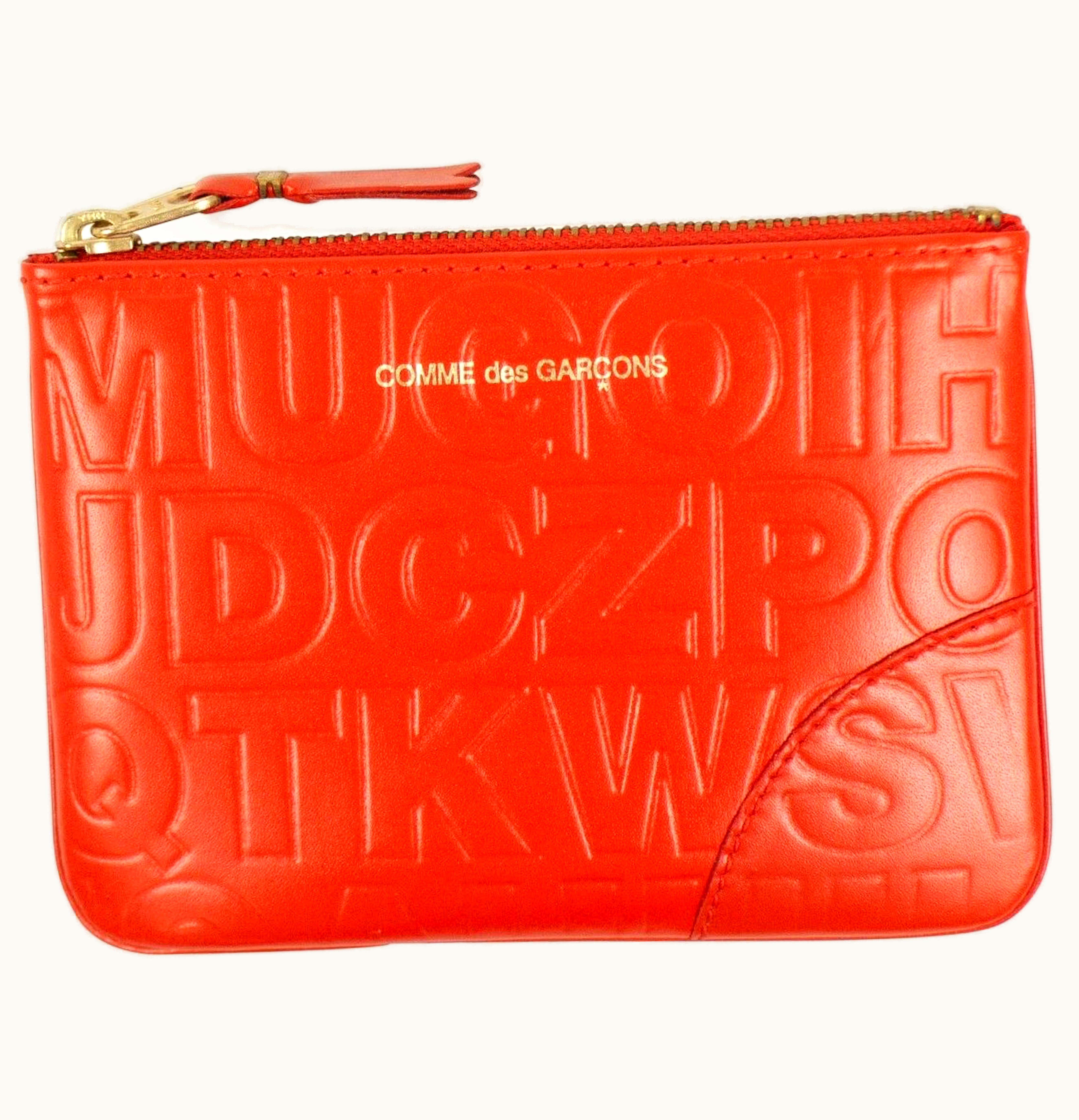 Comme Des Garçons Comme des Garcons SA810EC Wallet Letter Embosssed Orange