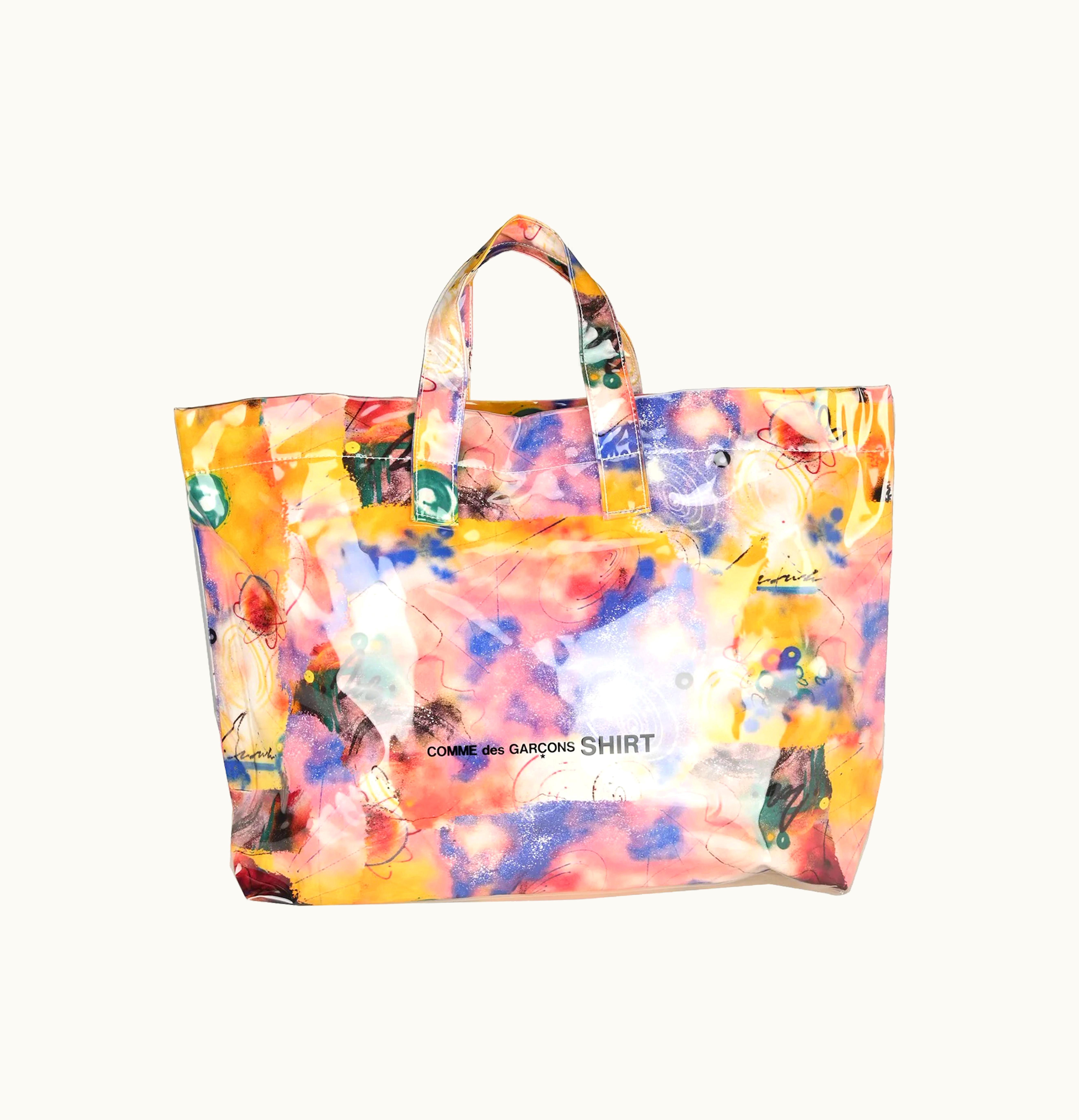 Comme Des Garçons Comme des Garcons Floral Print Tote Bag Multicolor
