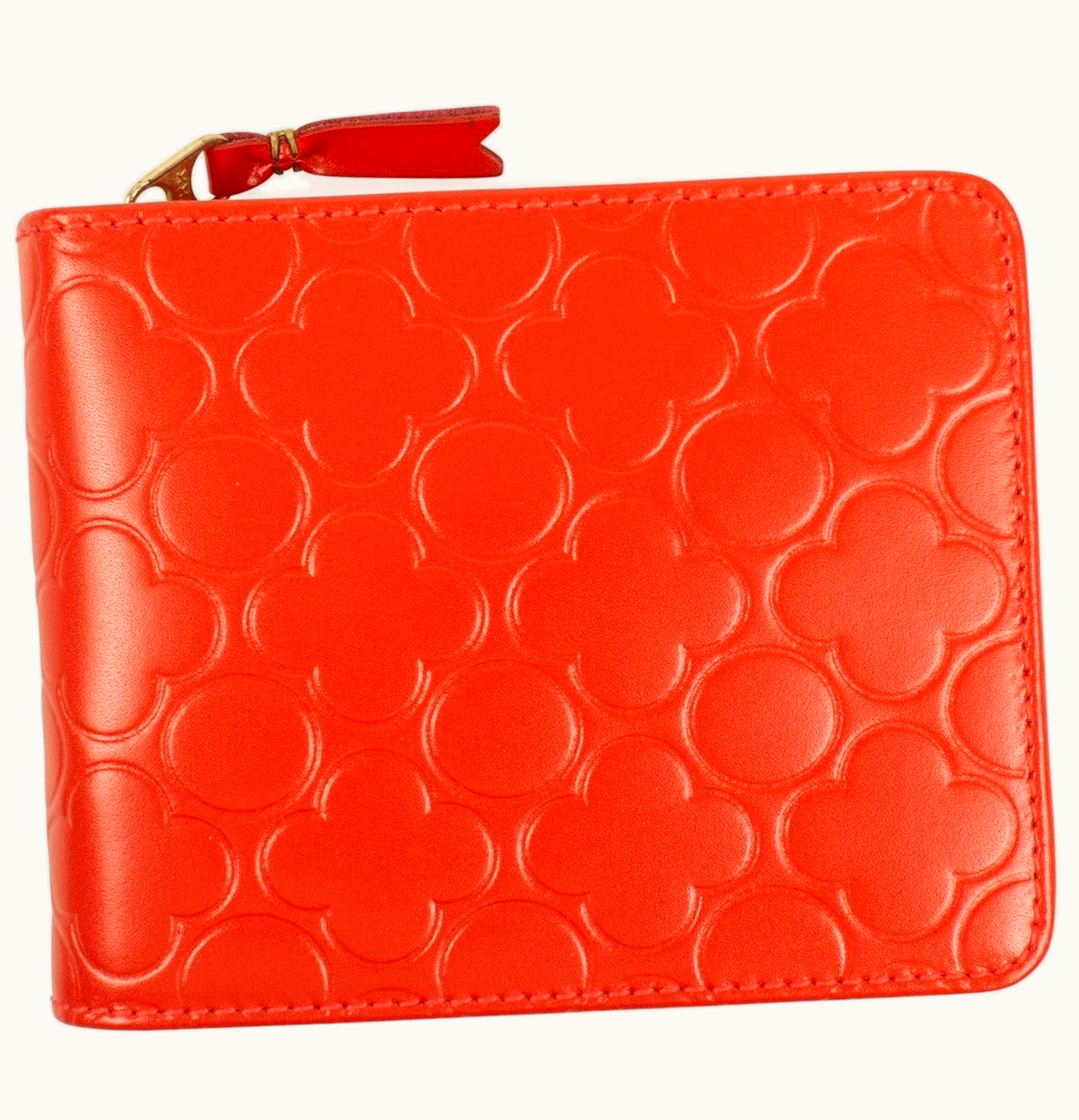 Comme Des Garçons Comme des Garcons SA910EB Wallet Classic Embossed Orange