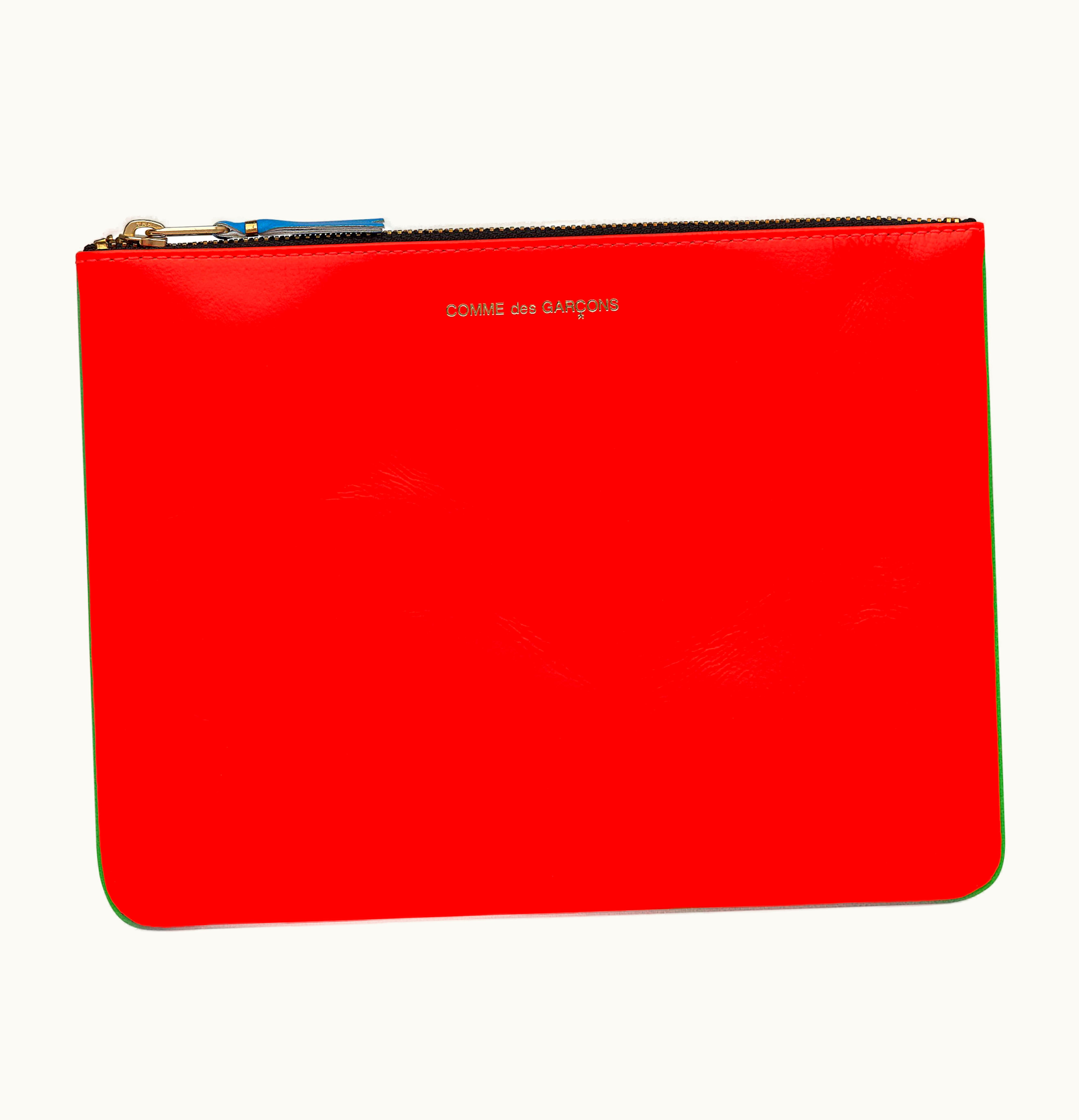 Comme Des Garçons Comme des Garcons SA5100SF Super Fluo Wallet Orange Green