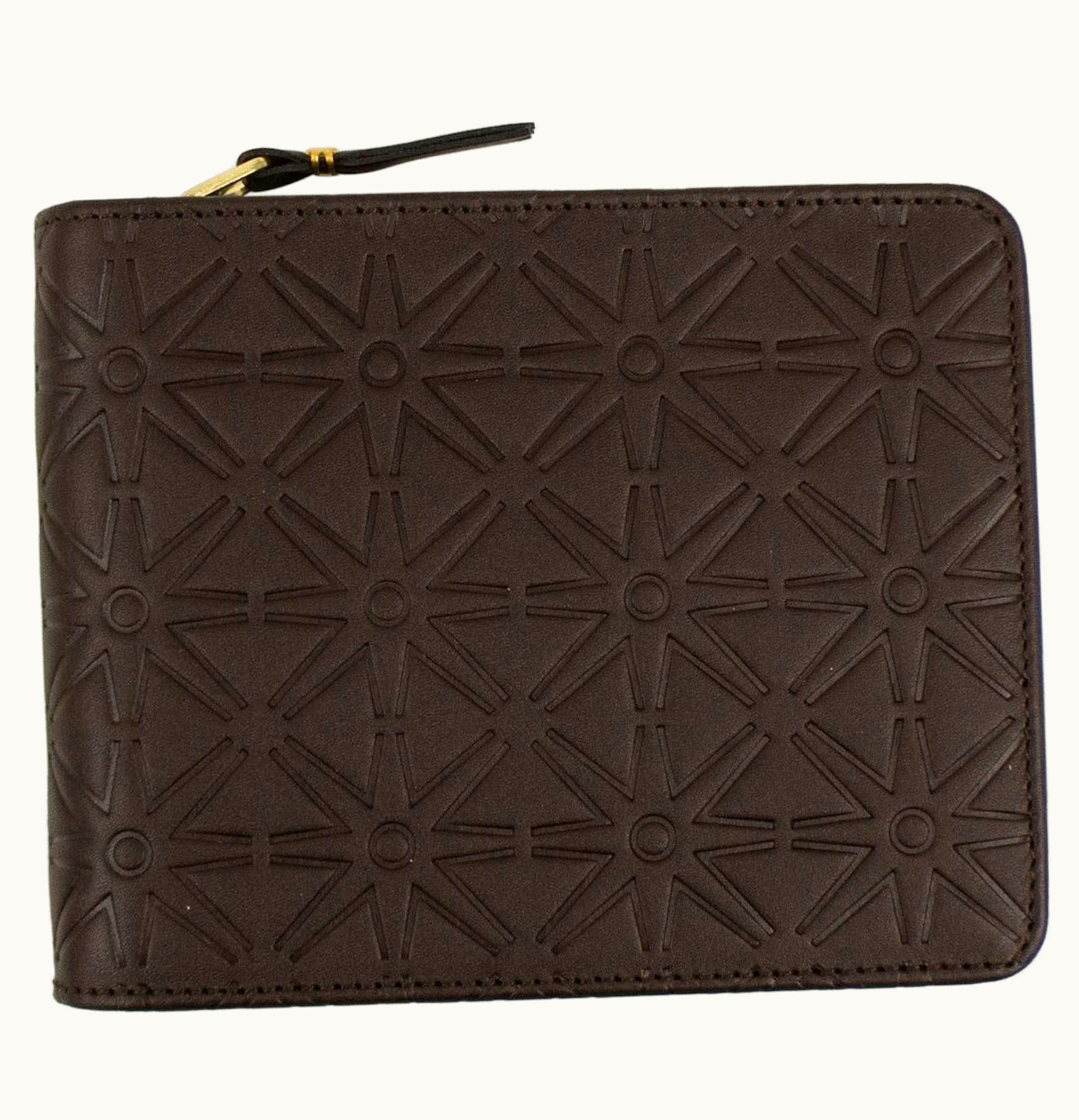 Comme Des Garçons Comme des Garcons SA9100C Wallet Star Embossed Brown