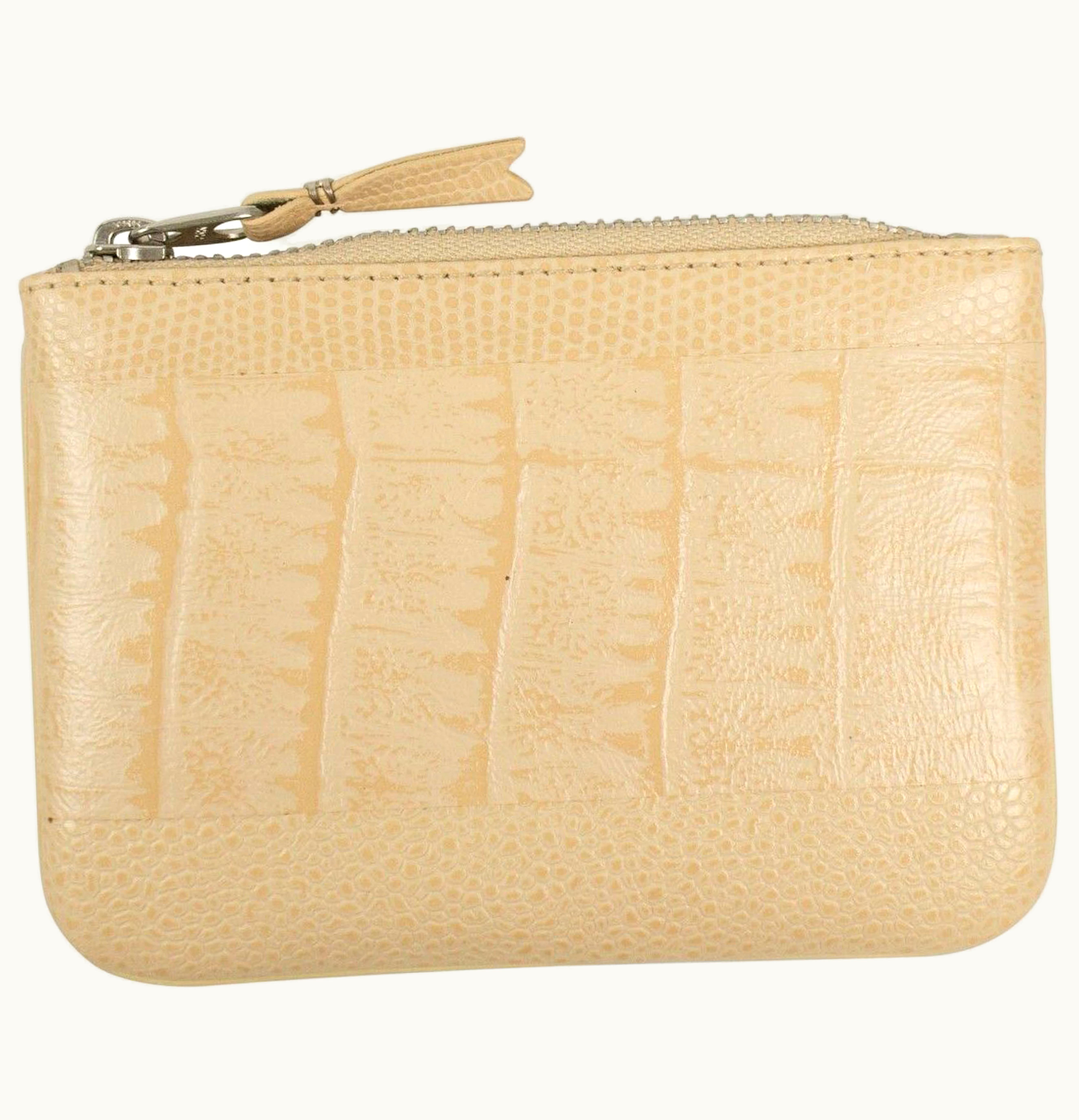 Comme Des Garçons Comme des Garcons SA8100RP Wallet Reptile Embossed Off White