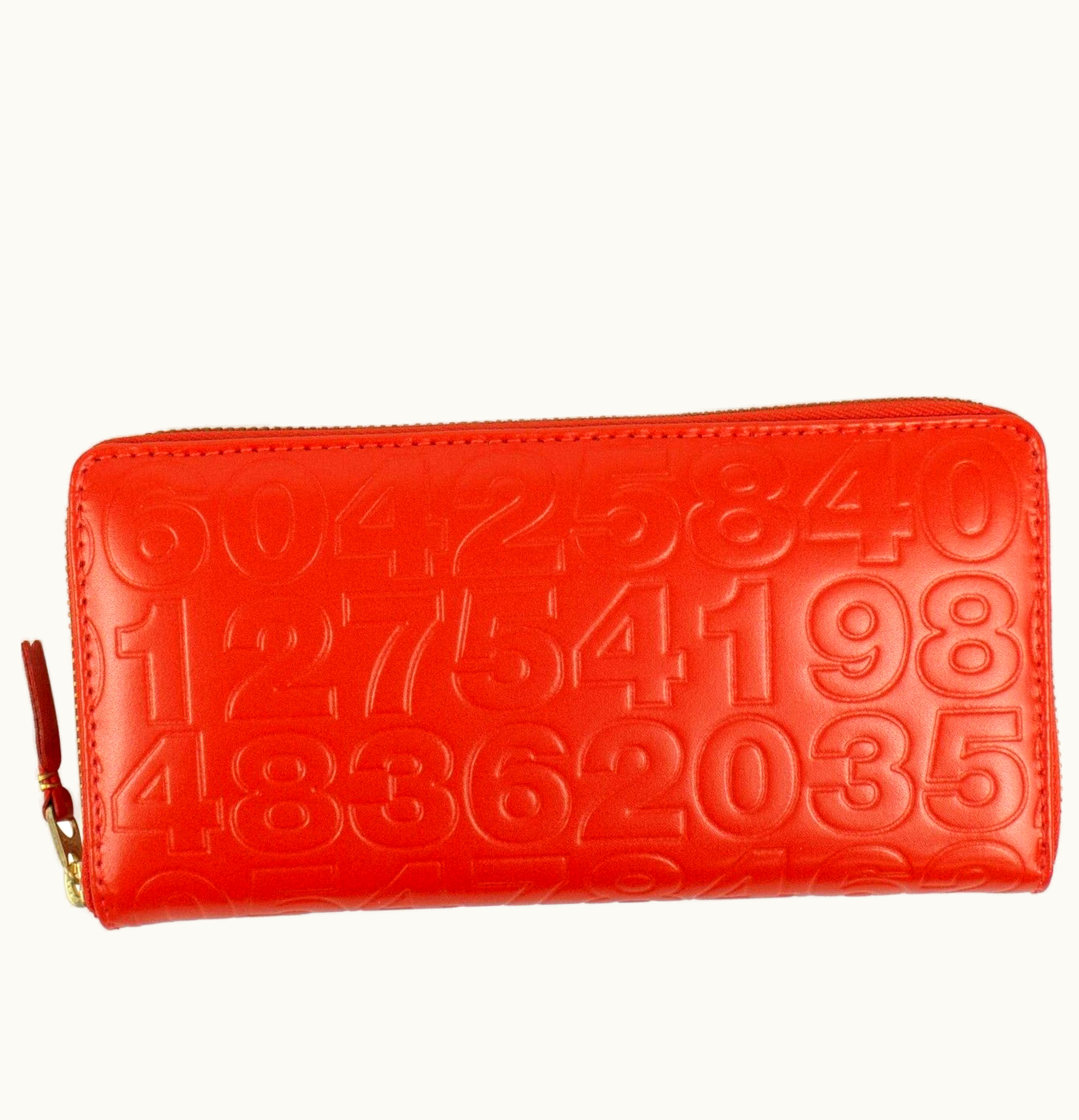 Comme Des Garçons Comme des Garcons SA110ED Wallet Number Embossed Orange
