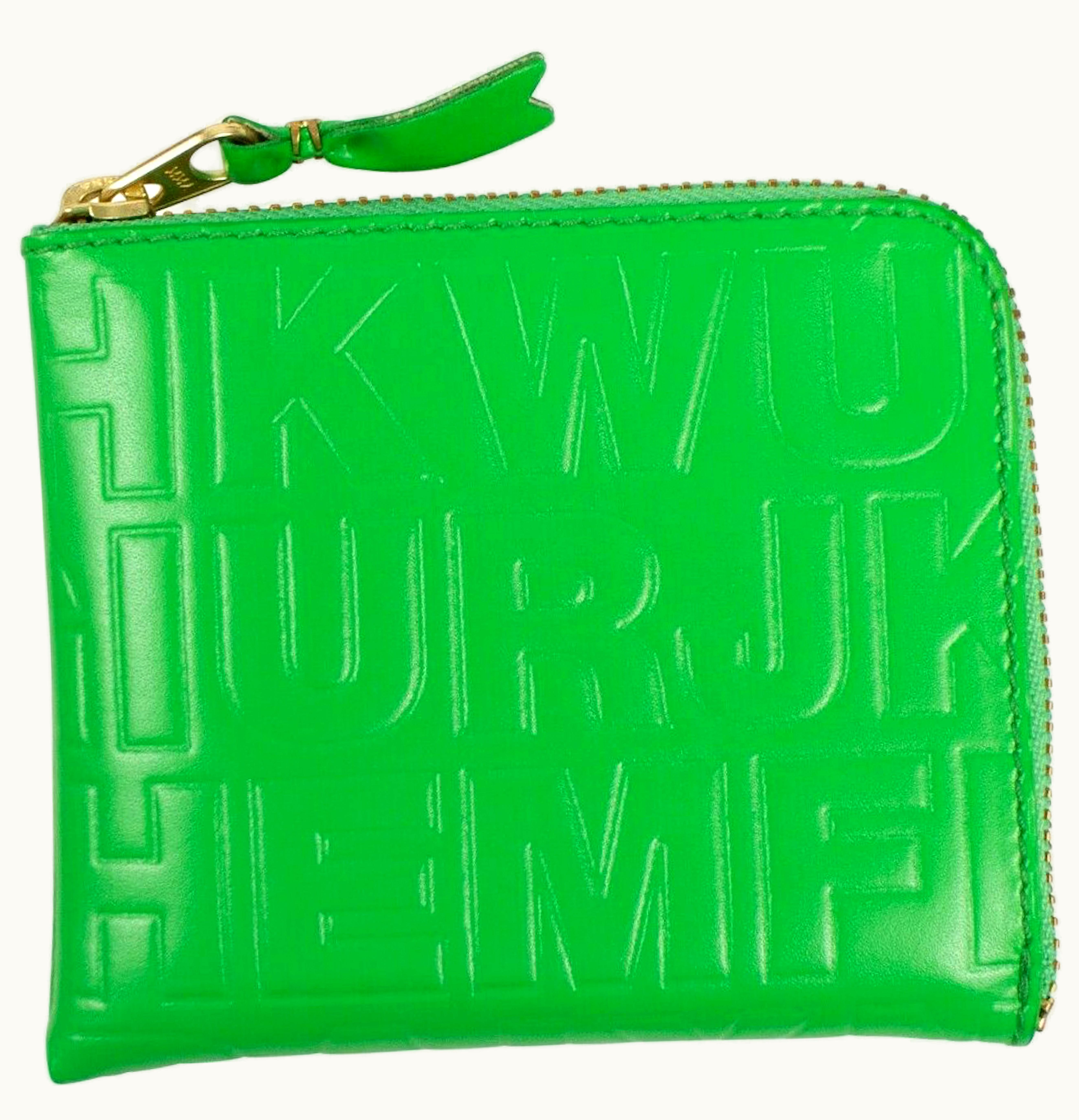 Comme Des Garçons Comme des Garcons SA310EC Wallet Letter Embossed Slim Green