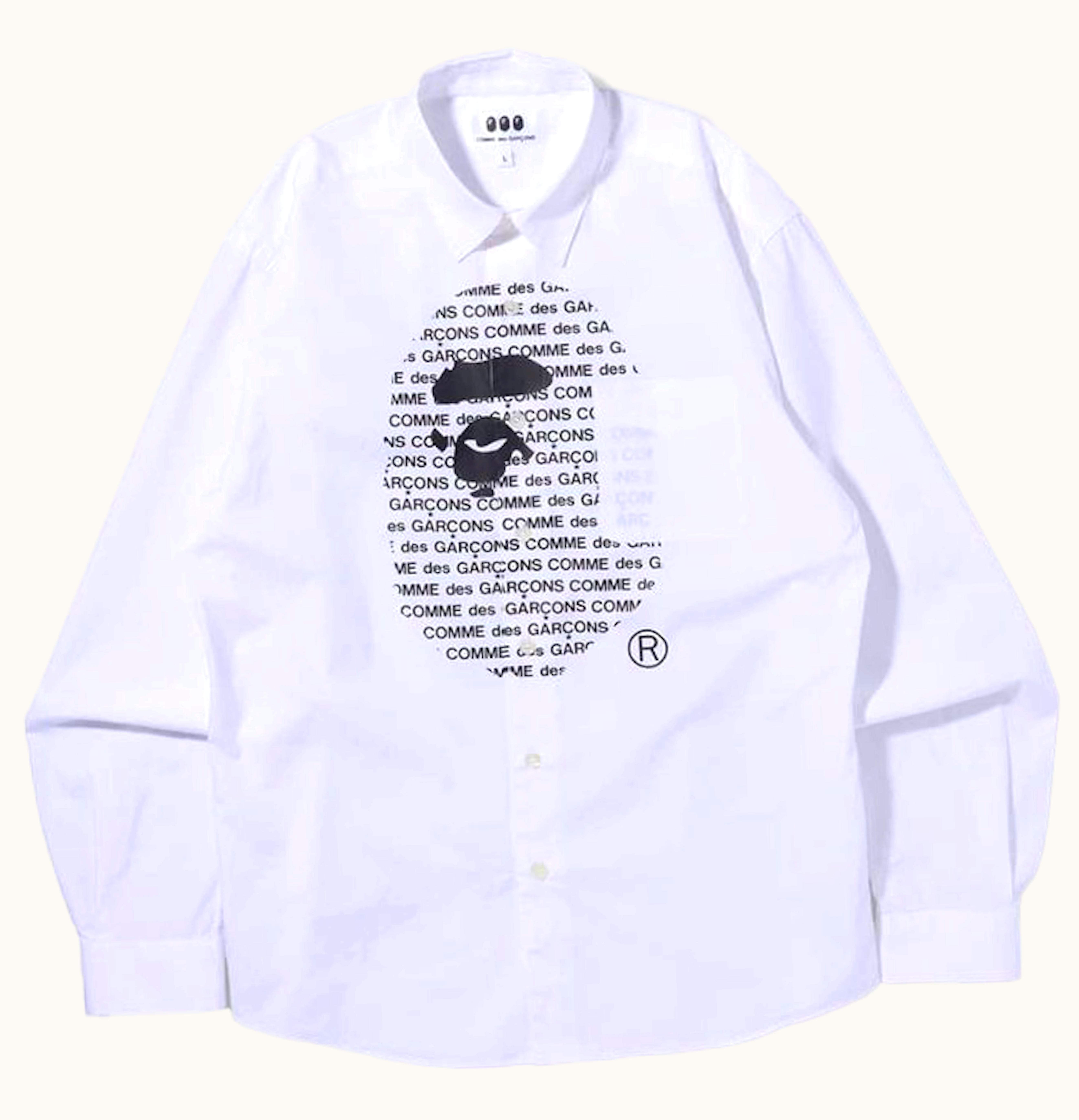 BAPE BAPE x Comme des Garcons Osaka Shirt White