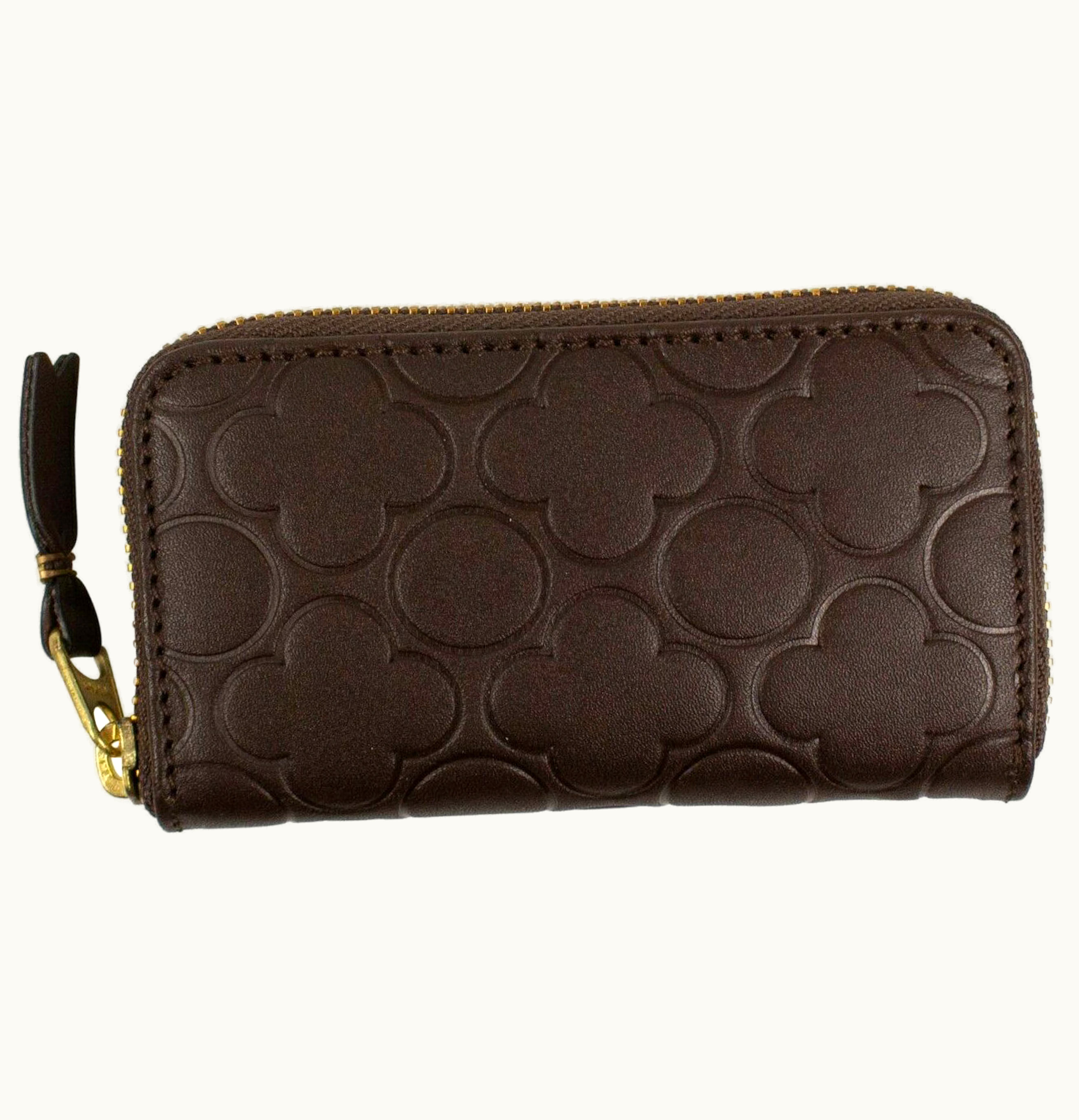 Comme Des Garçons Comme des Garcons SA410XEB Wallet Classic Embossed Mini Brown