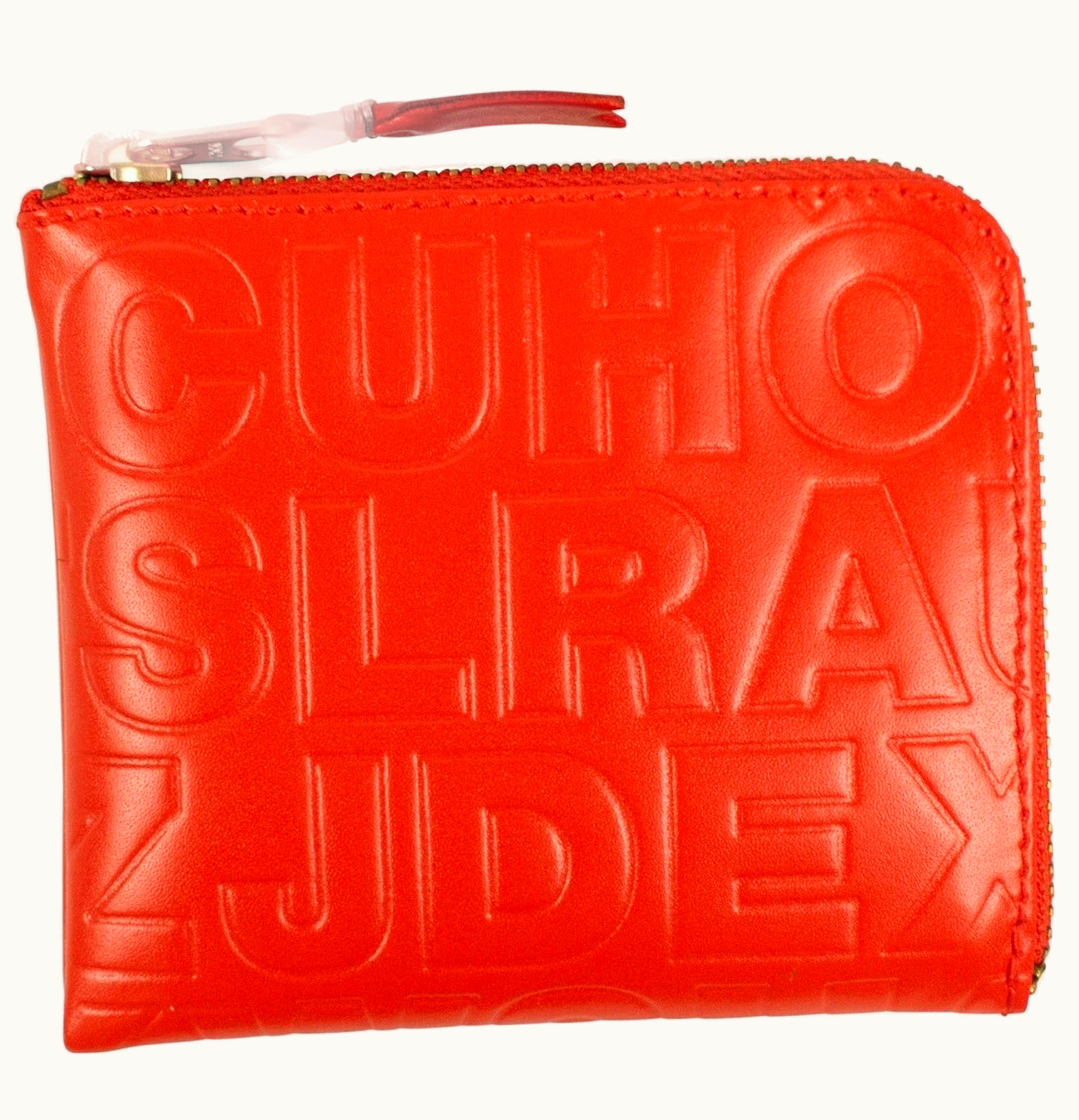 Comme Des Garçons Comme des Garcons SA310EC Wallet Letter Embosssed Slim Orange