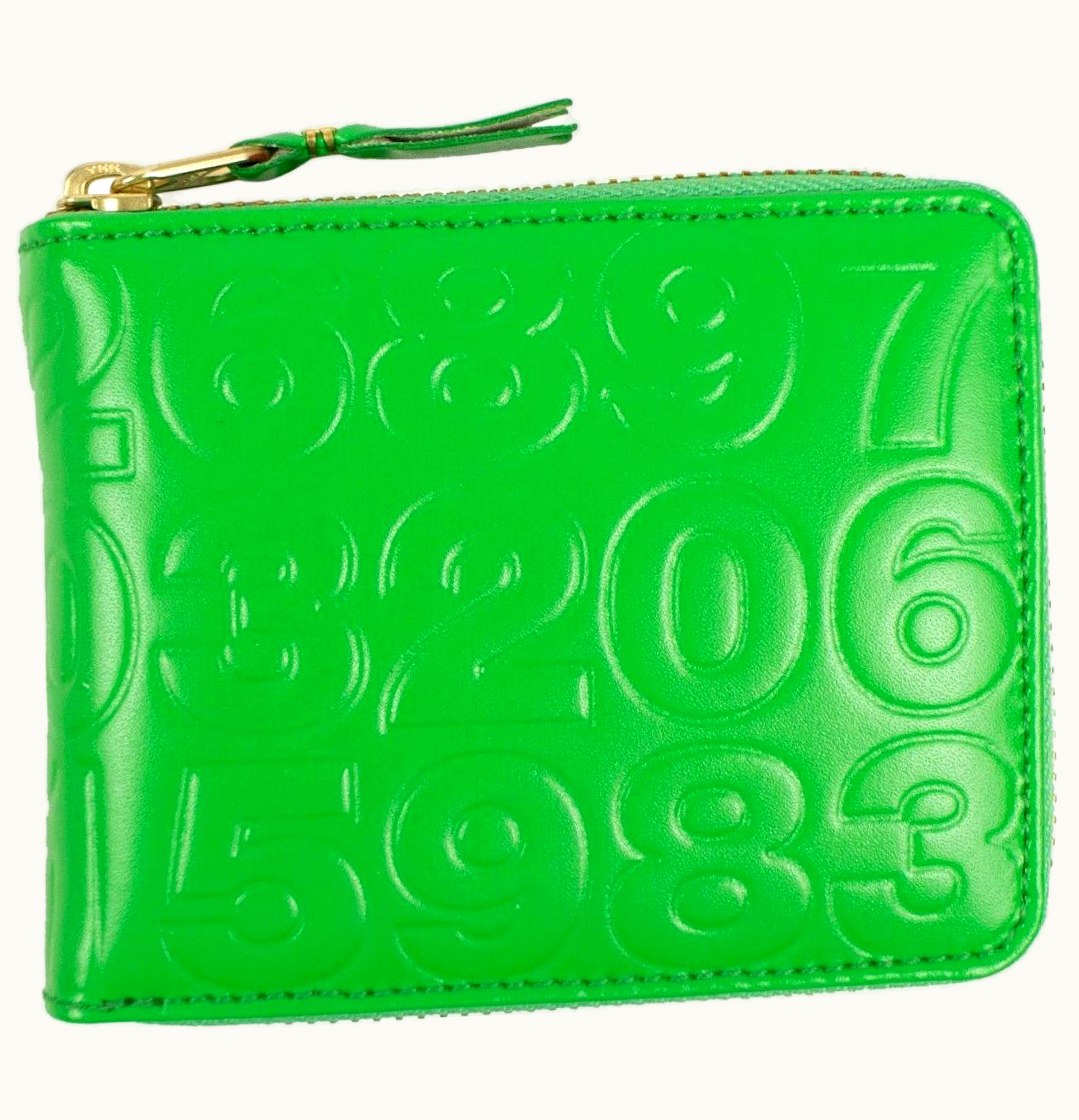 Comme Des Garçons Comme des Garcons SA710ED Wallet Number Embossed Small Green