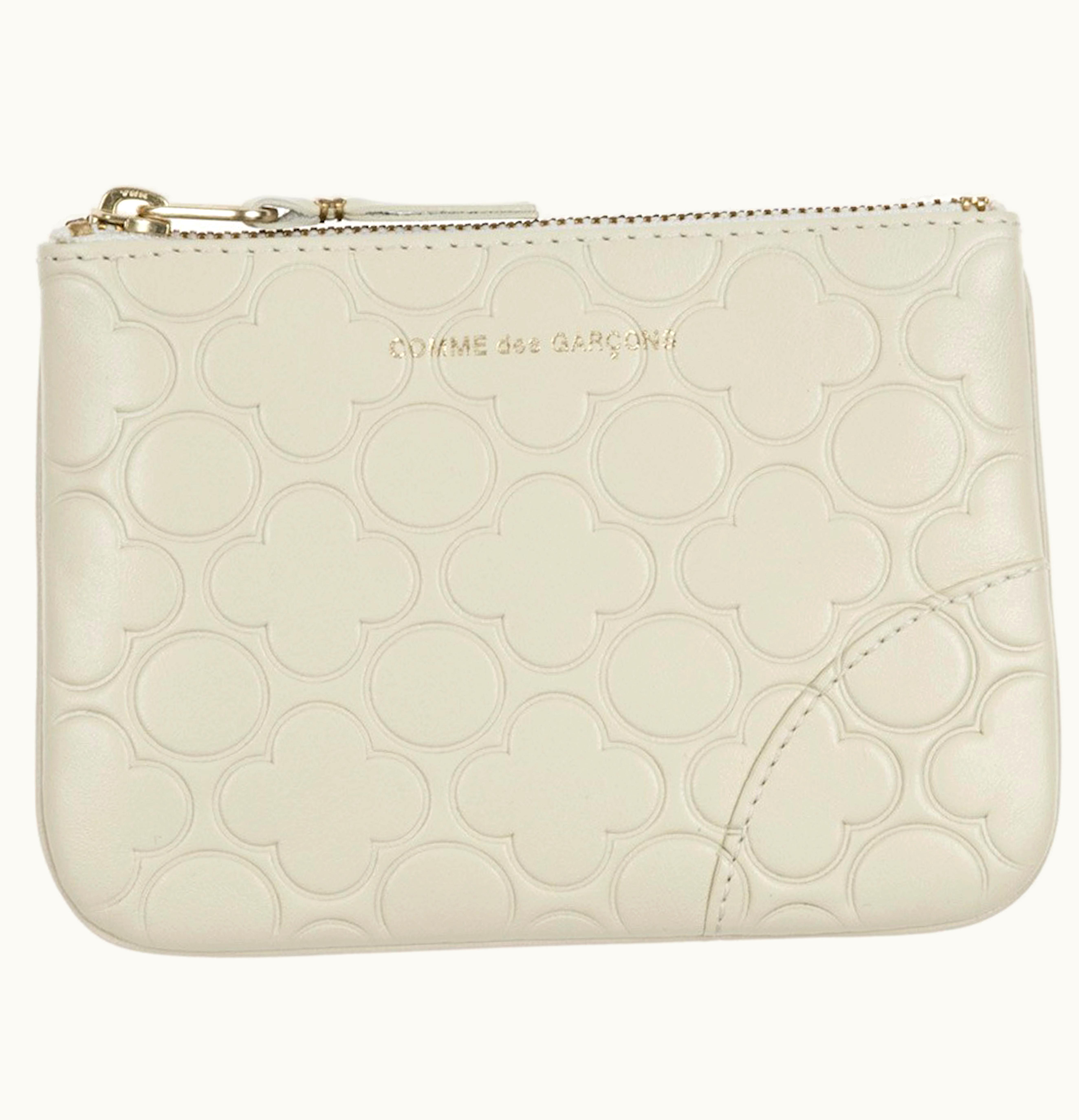 Comme Des Garçons Comme des Garcons SA810EB Classic Embossed B Wallet Off White