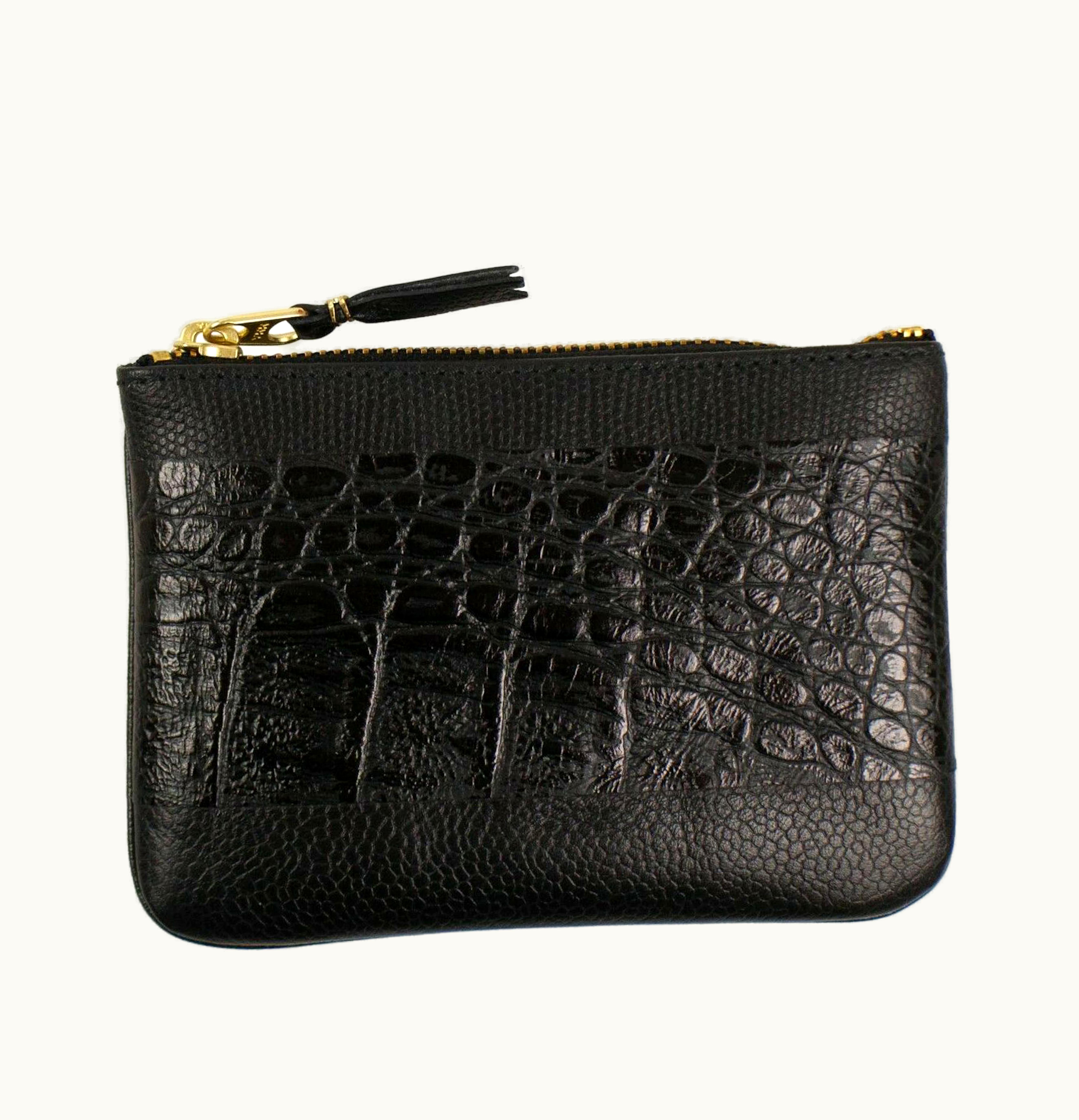 Comme Des Garçons Comme des Garcons SA8100RP Wallet Reptile Embossed Black