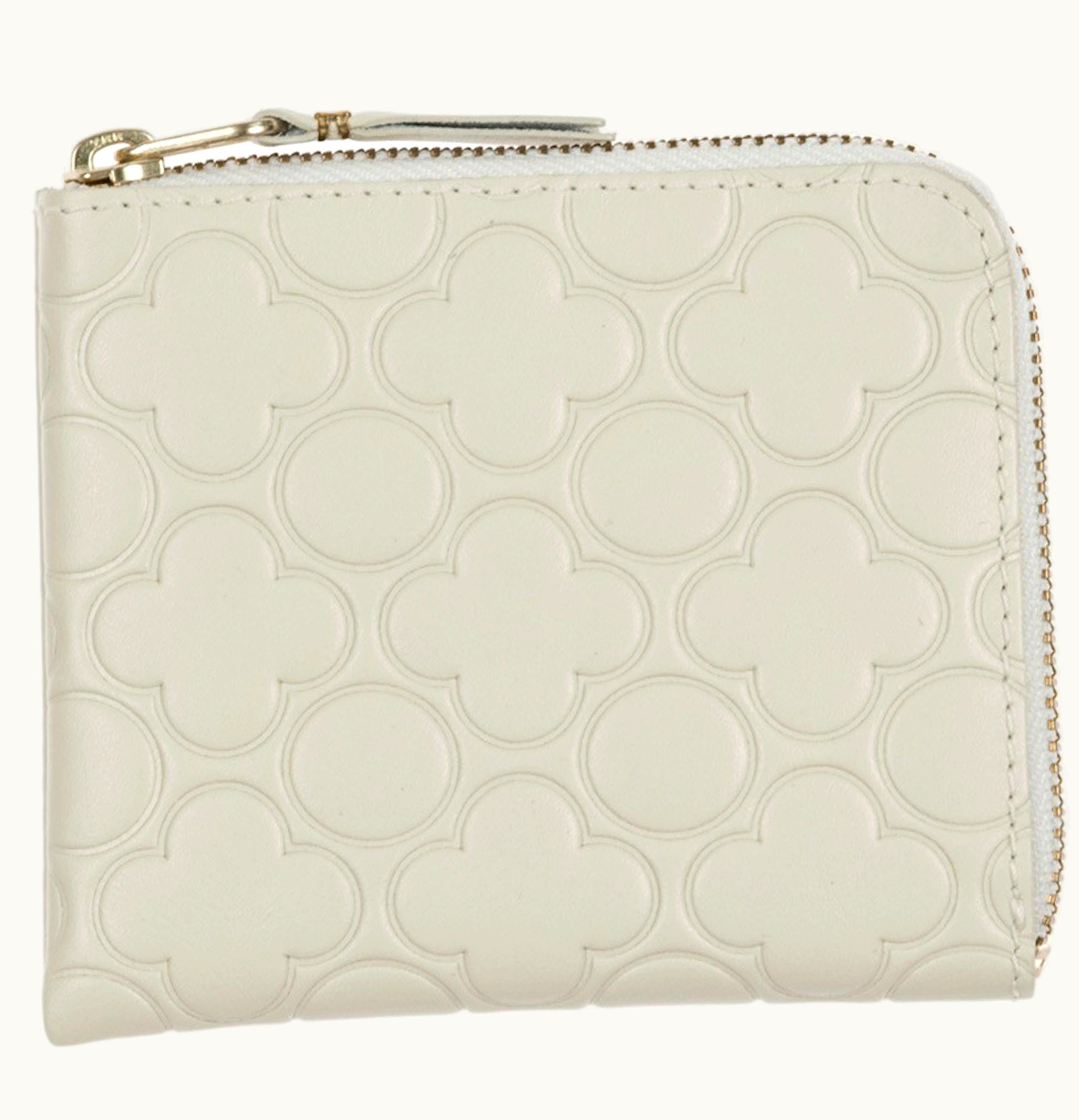 Comme Des Garçons Comme des Garcons SA310EB Classic Embossed B Wallet Off White