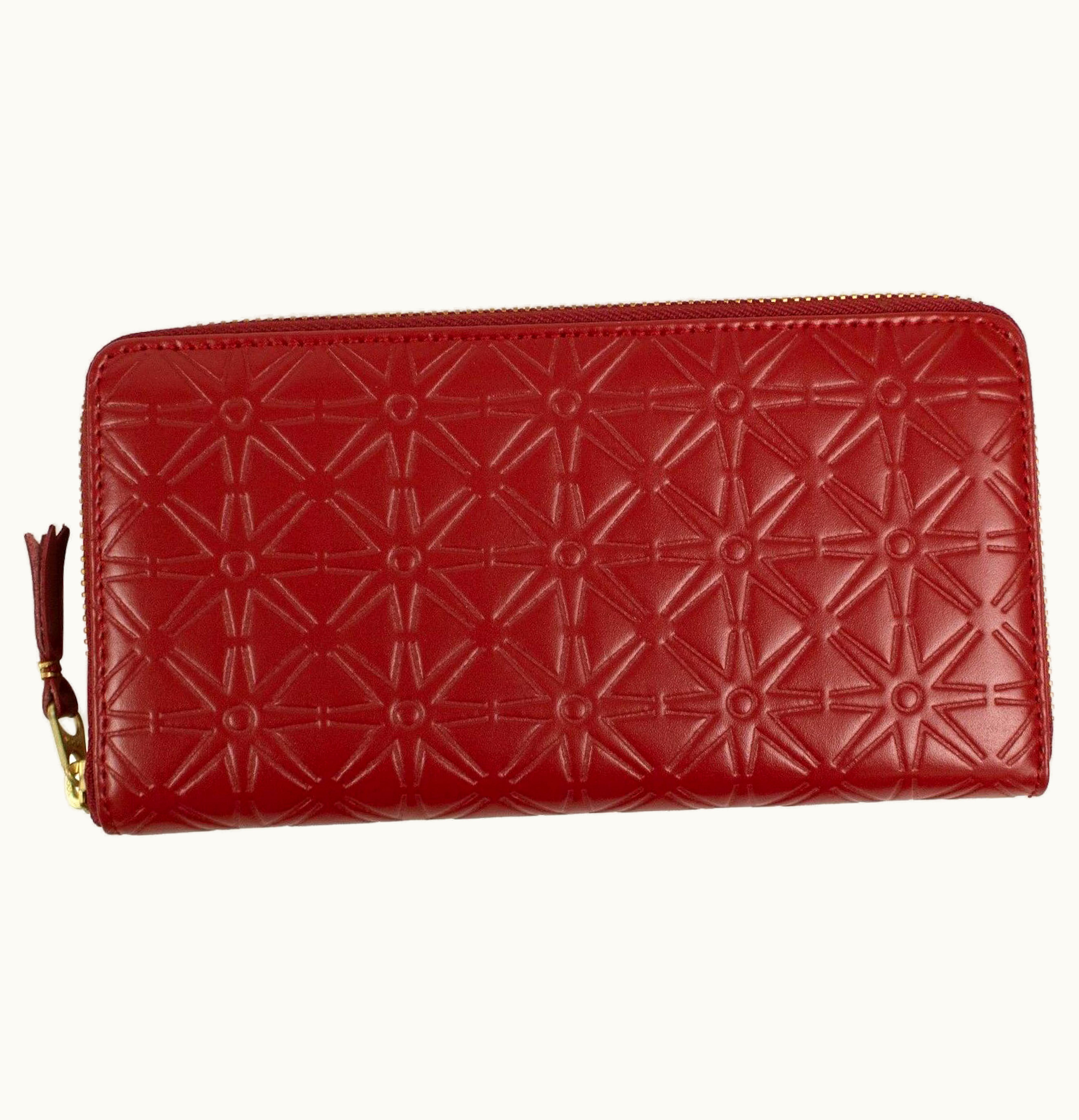 Comme Des Garçons Comme des Garcons SA010ECA Wallet Colour Embossed A Red