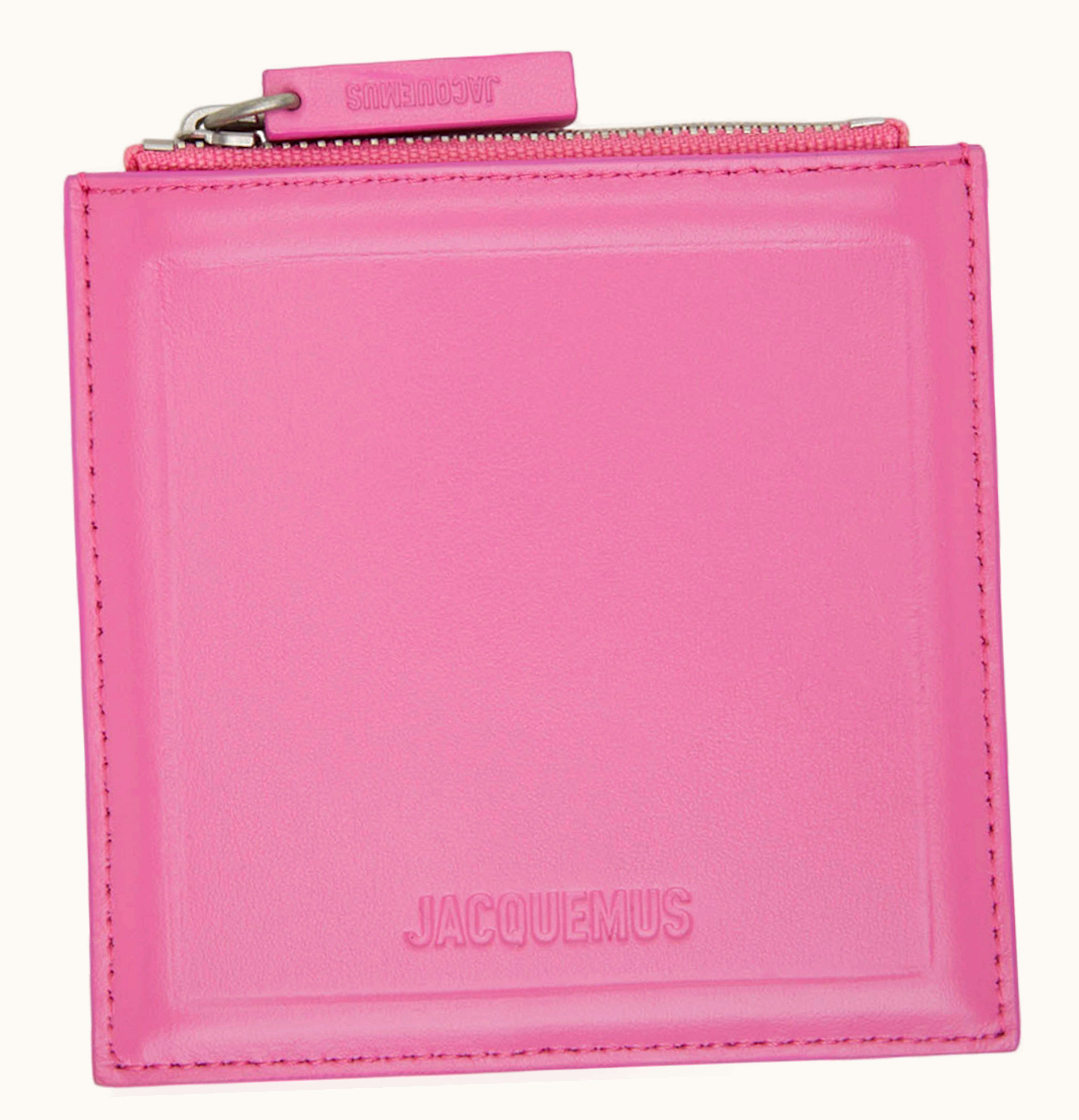 Jacquemus Jacquemus Le Carre Zip Up Purse Pink