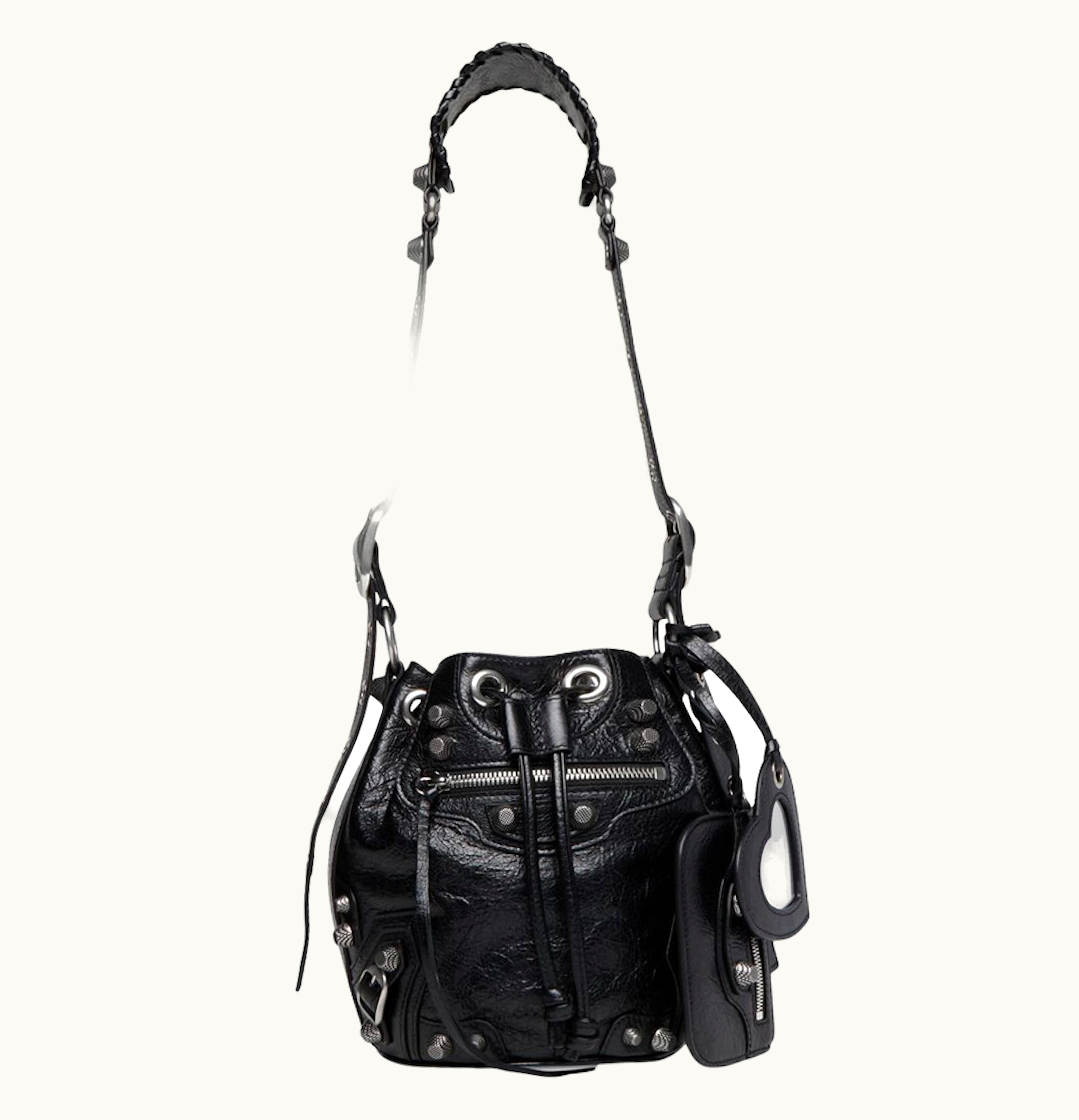 Balenciaga Balenciaga Le Cagole Bucket Bag XS Black Arena