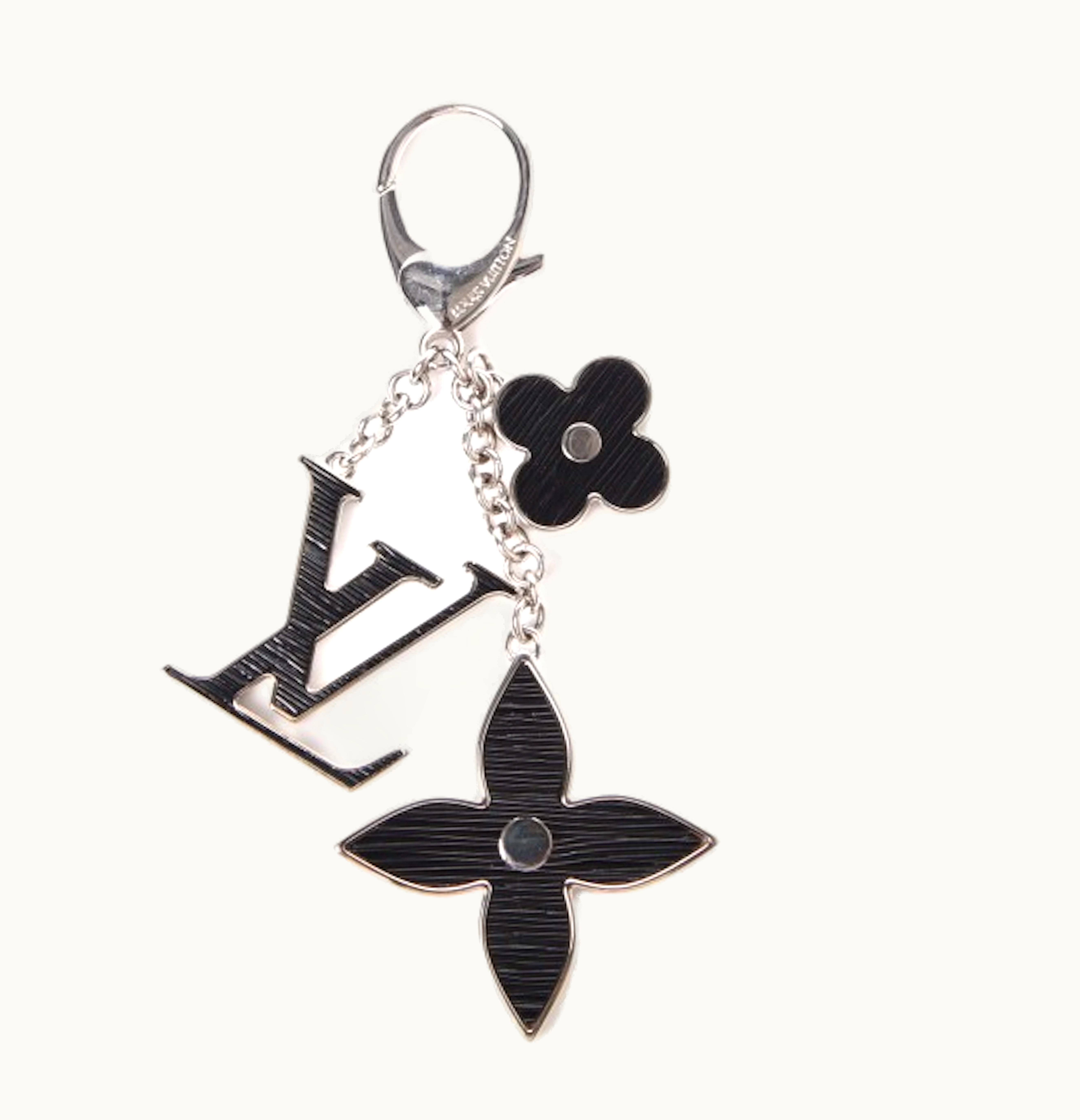 Louis Vuitton Louis Vuitton Bag Charm Fleur DEpi Resin Noir Black