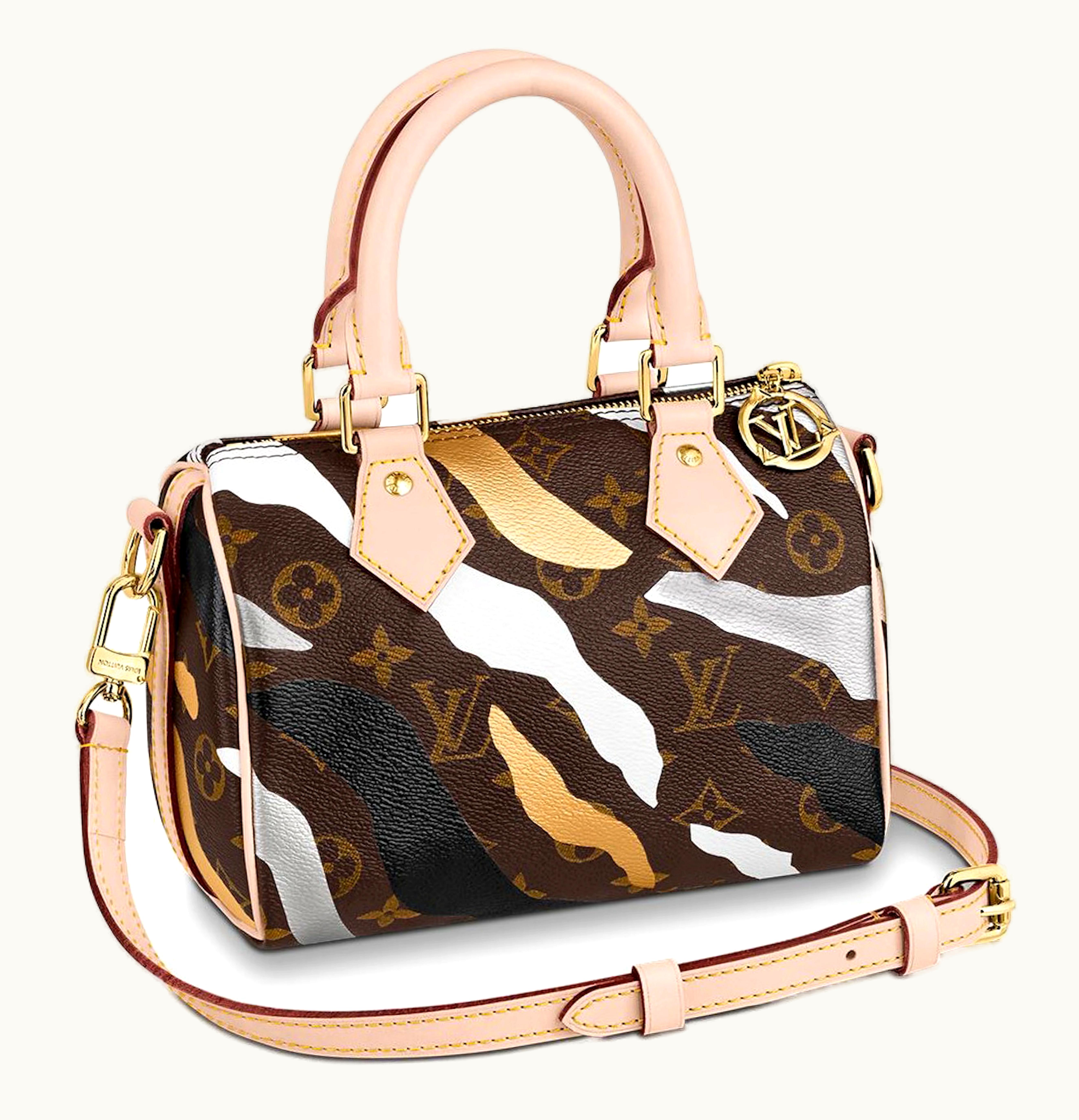 Louis Vuitton Louis Vuitton LVXLOL Speedy Bandouliere Monogram BB Gold Silver