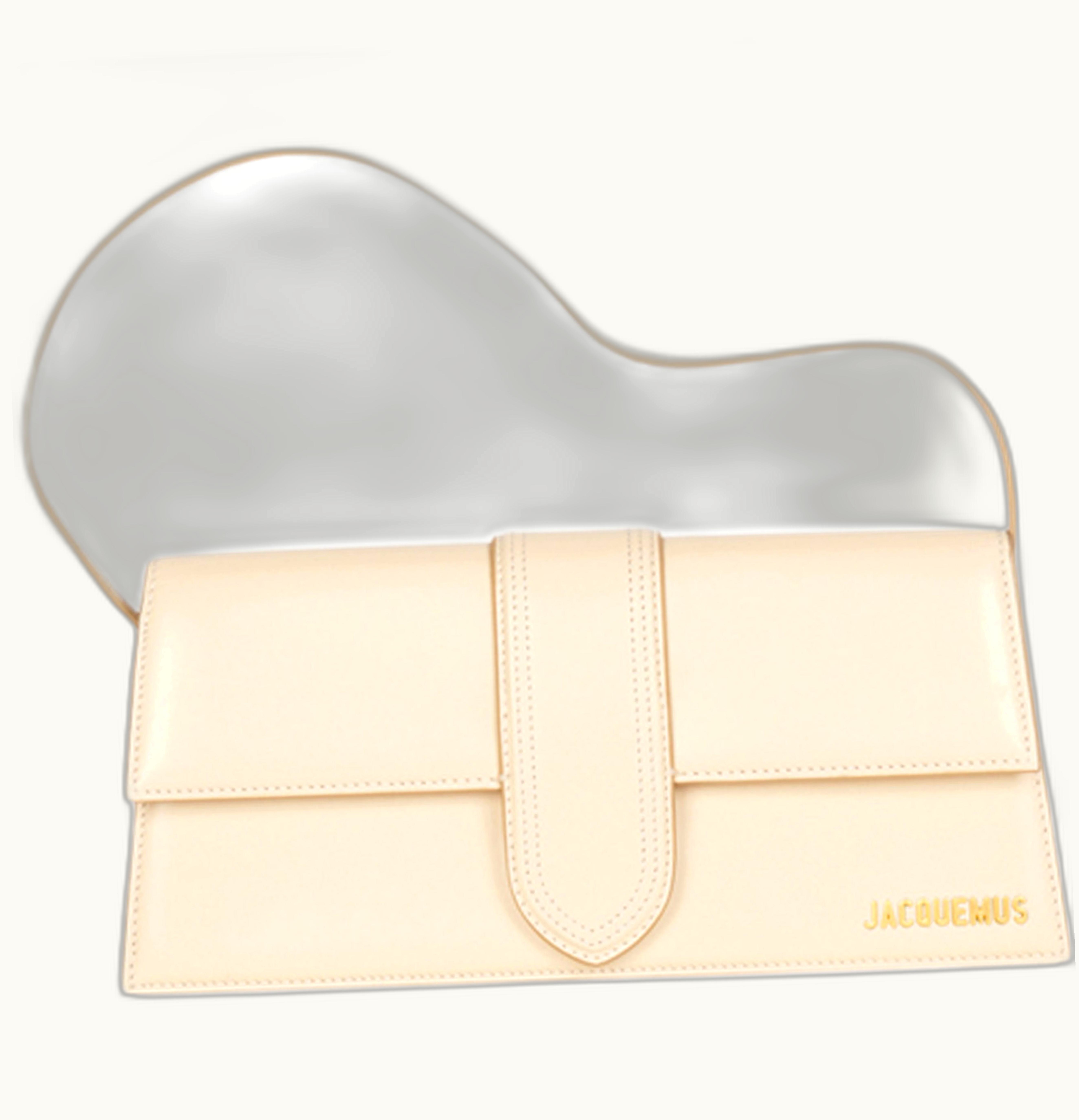 Jacquemus Jacquemus Le Bambino Long Flap Shoulder Bag Ivory