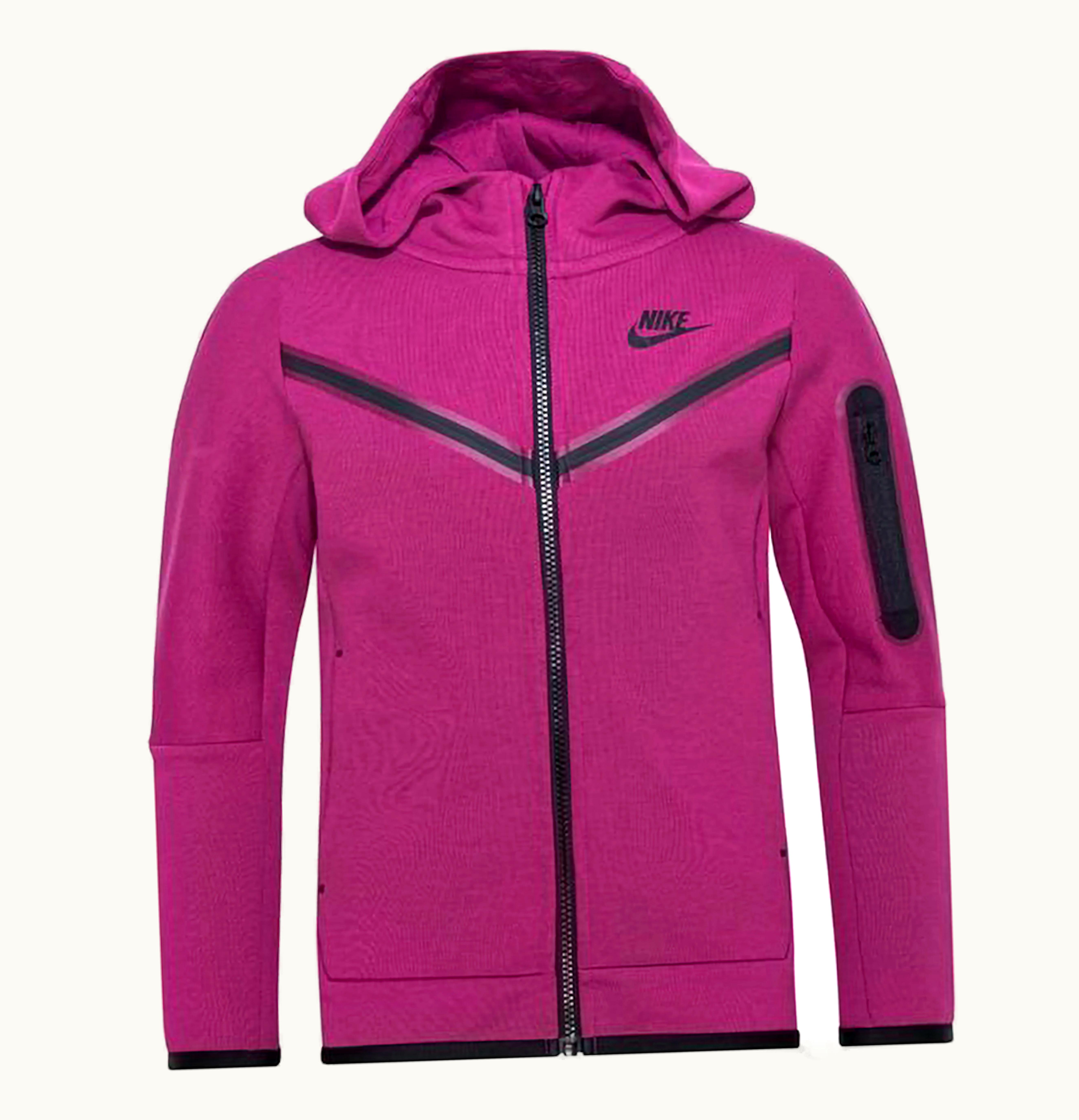 Nike Nike Sportswear Kids Tech Fleece Full Zip Hoodie Rosewood