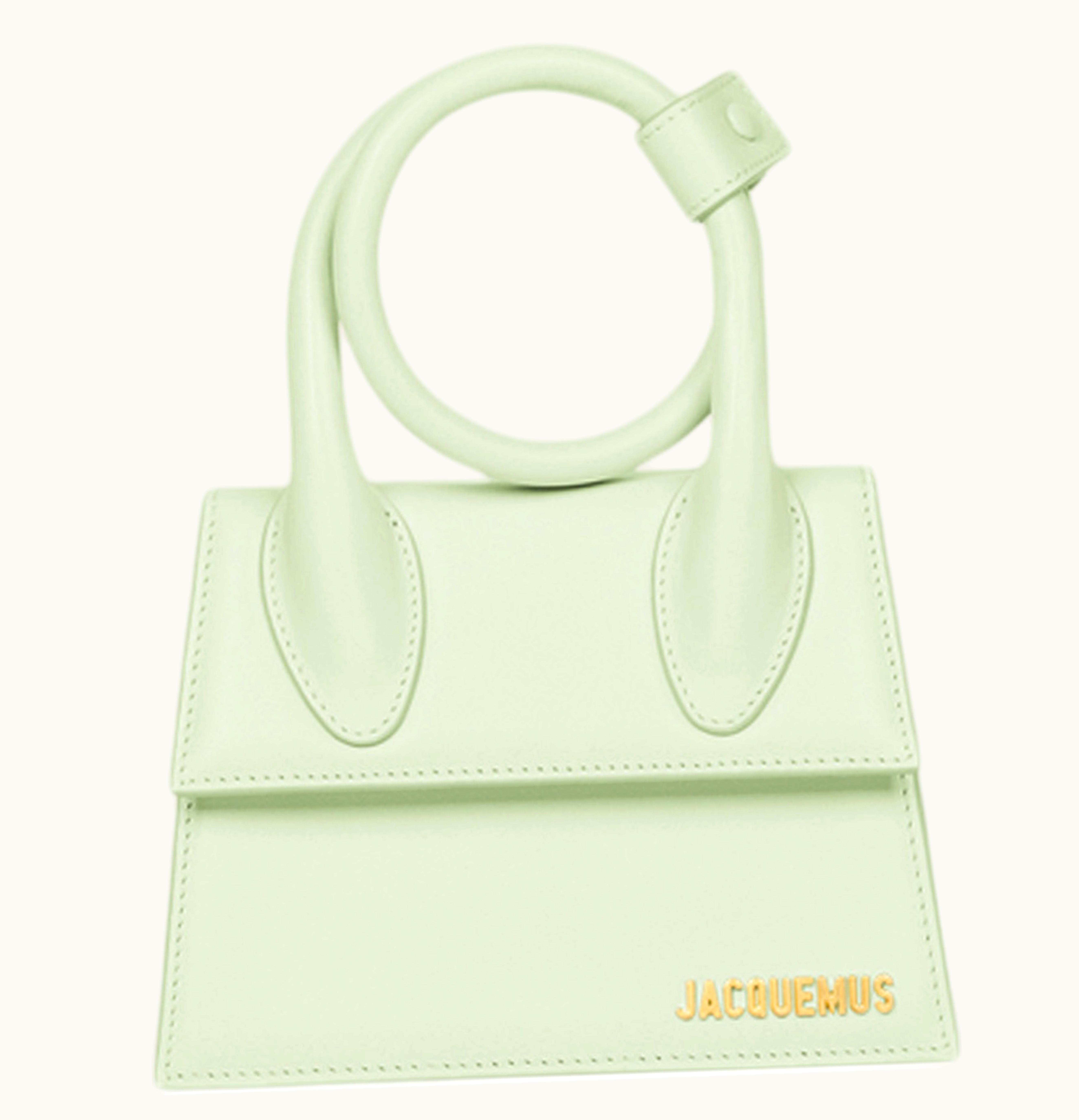 Jacquemus Jacquemus Le Chiquito Noeud Coiled Handbag Light Green