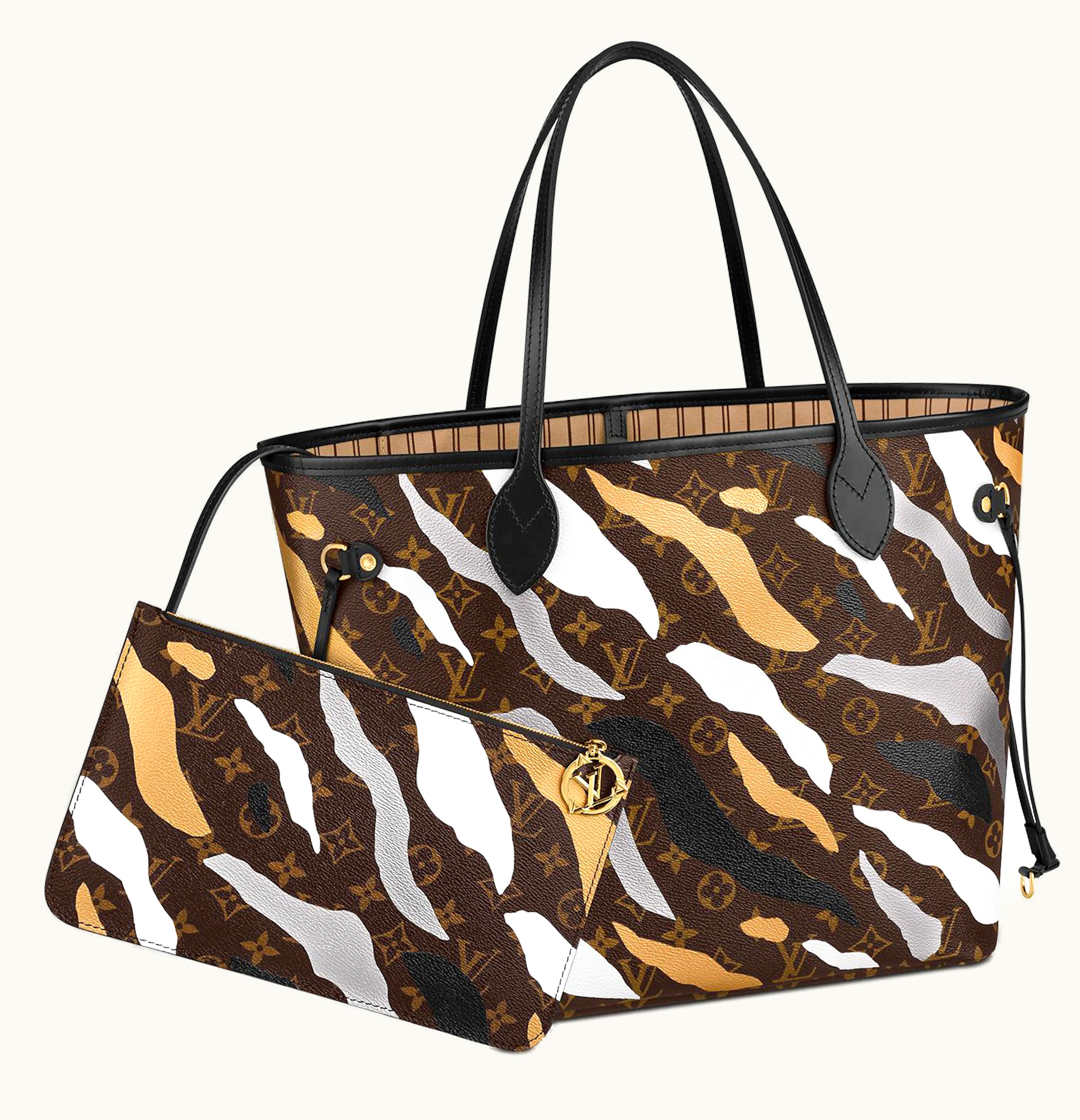 Louis Vuitton Louis Vuitton LVXLOL Neverfull Monogram MM Gold Silver