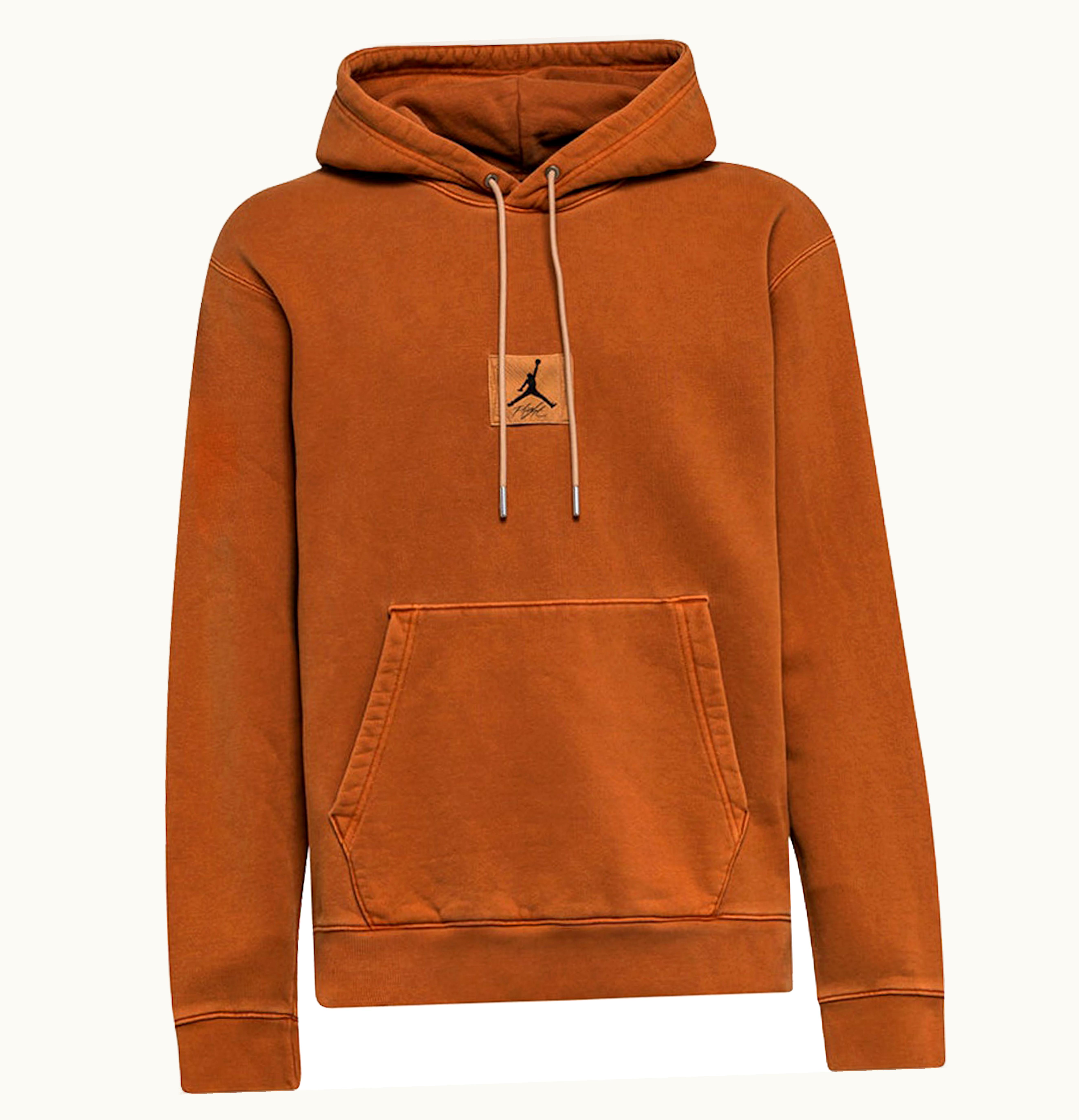 Jordan Jordan Flight Heritage Washed Fleece Pullover Hoodie Dark Russet