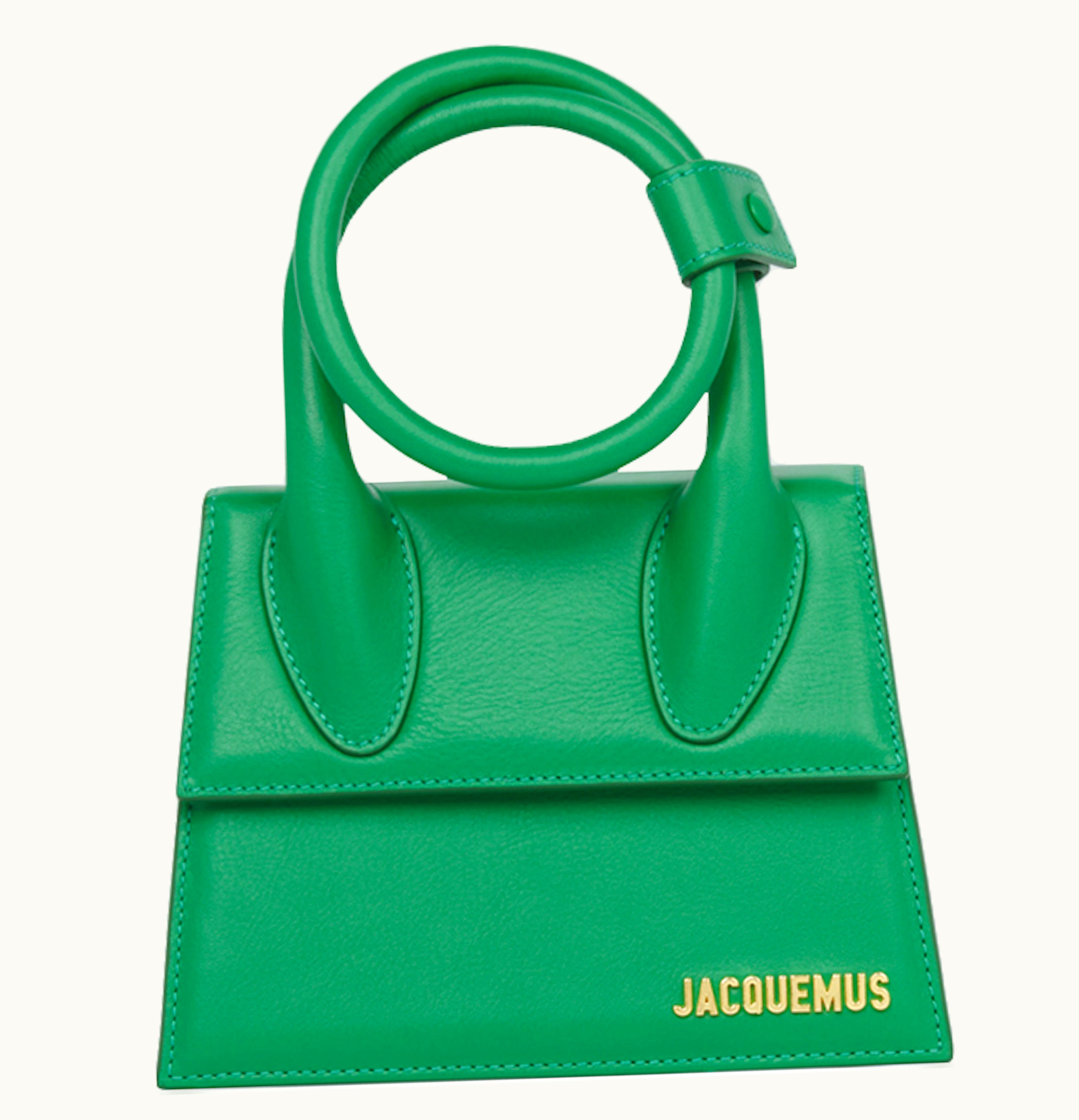 Jacquemus Jacquemus Le Chiquito Noeud Coiled Handbag Green