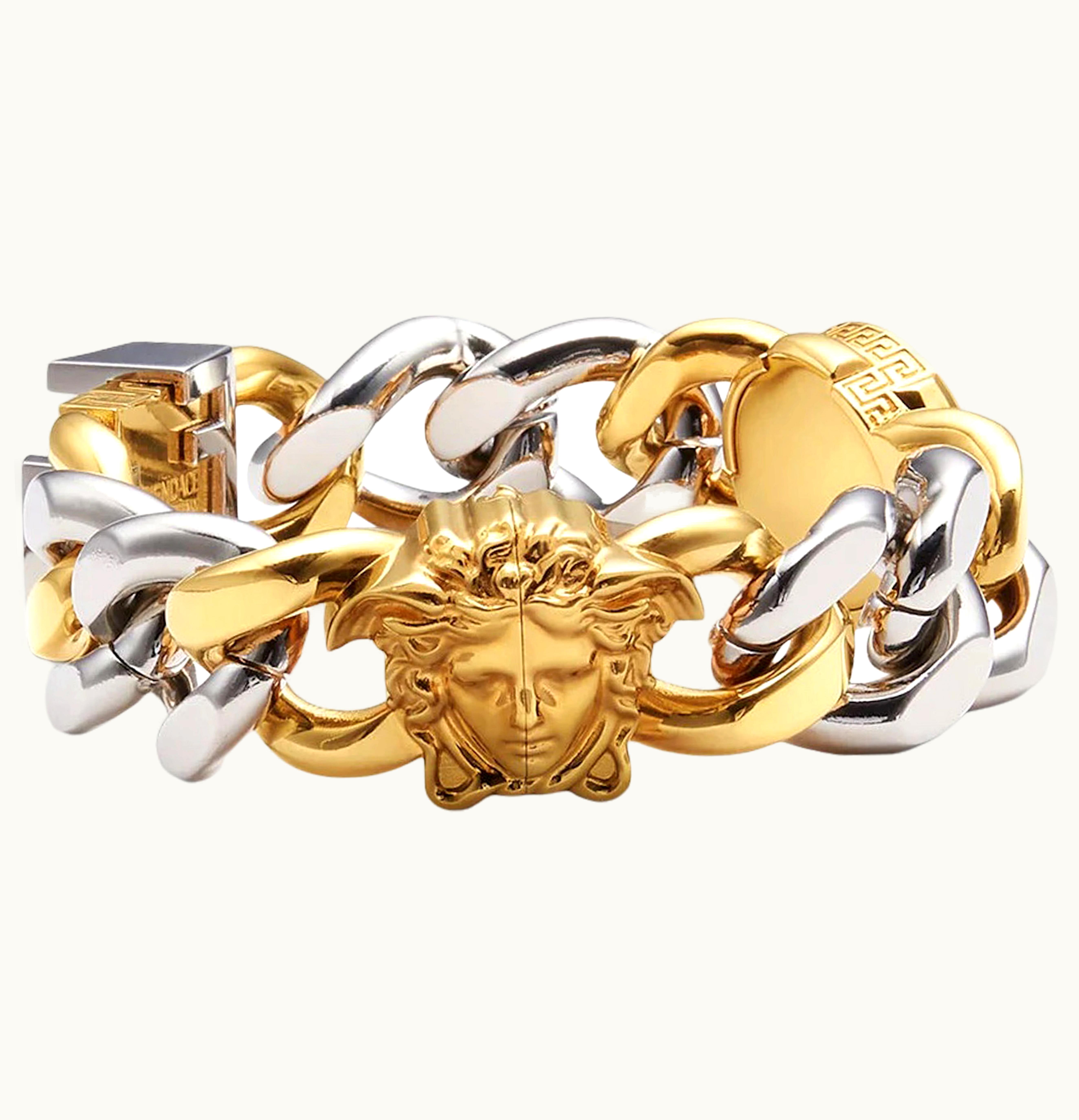 Fendi Fendi Fendace Chain Bracelet Versace Gold Silver