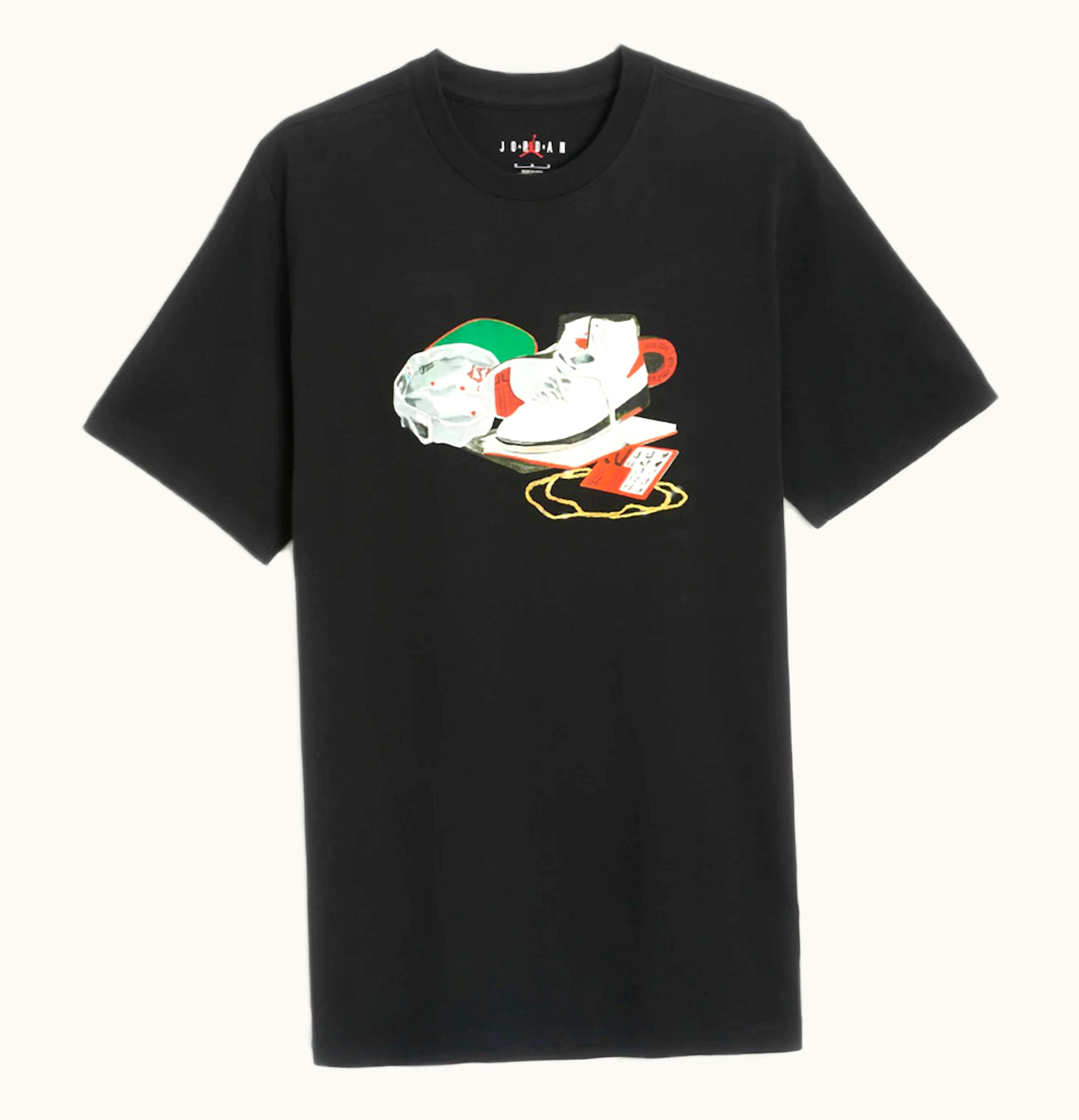 Nike Nike Jordan Flight Artist Series By Jacob Rochester Tee Black White