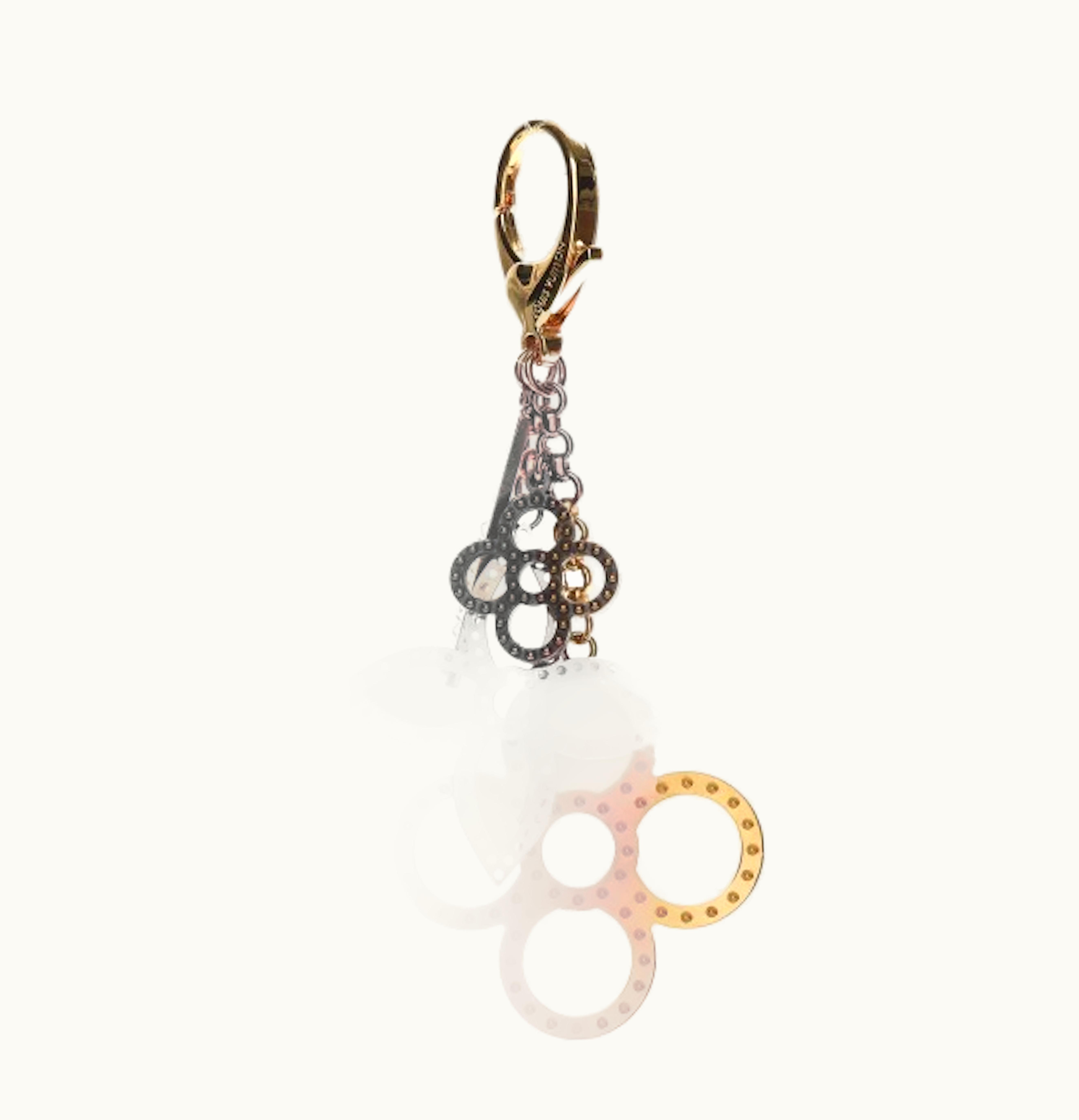 Louis Vuitton Louis Vuitton Bag Charm Tapage Metal Silver Gold