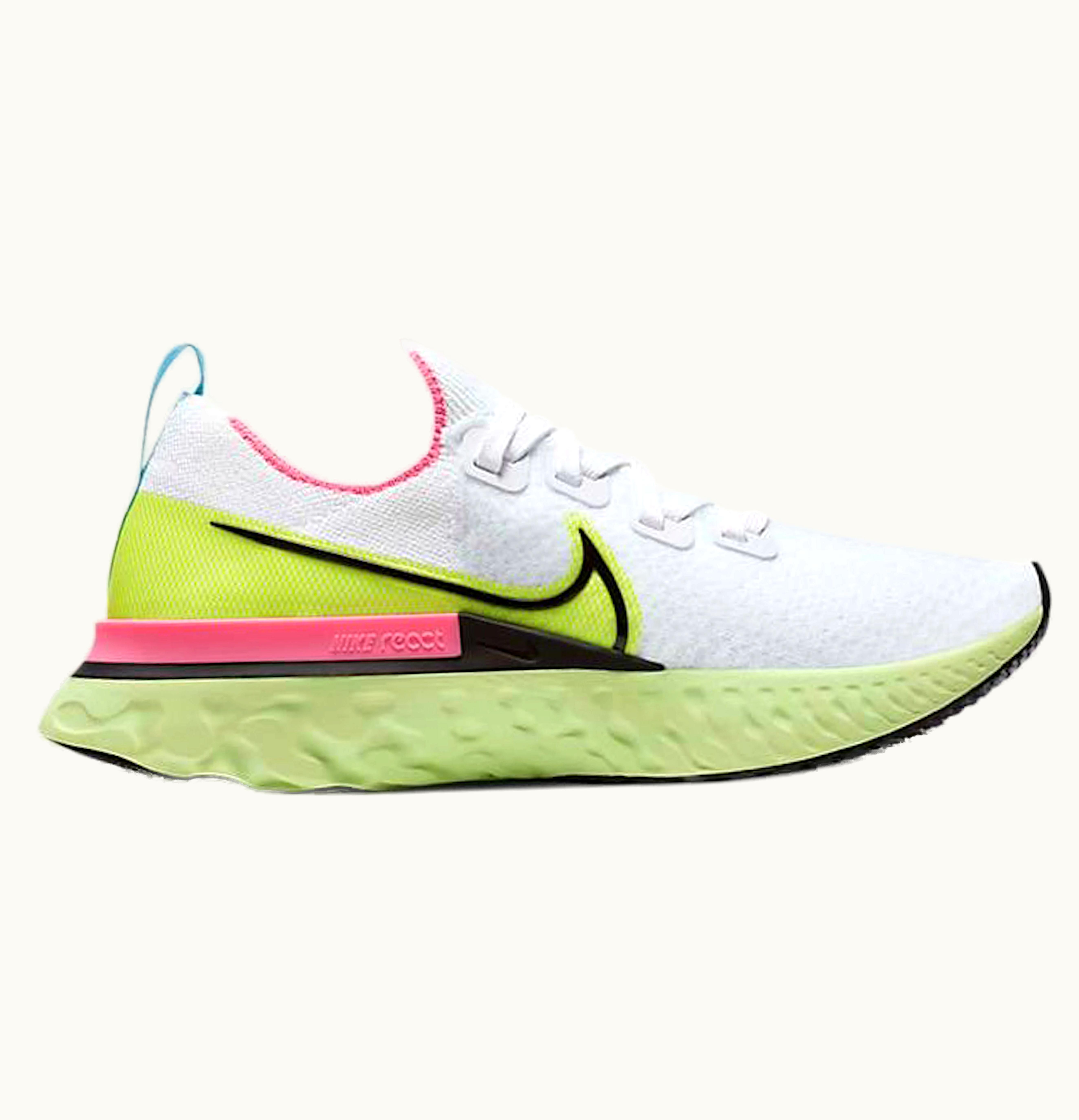 Nike Nike React Infinity Run Flyknit White Volt Pink Blast W