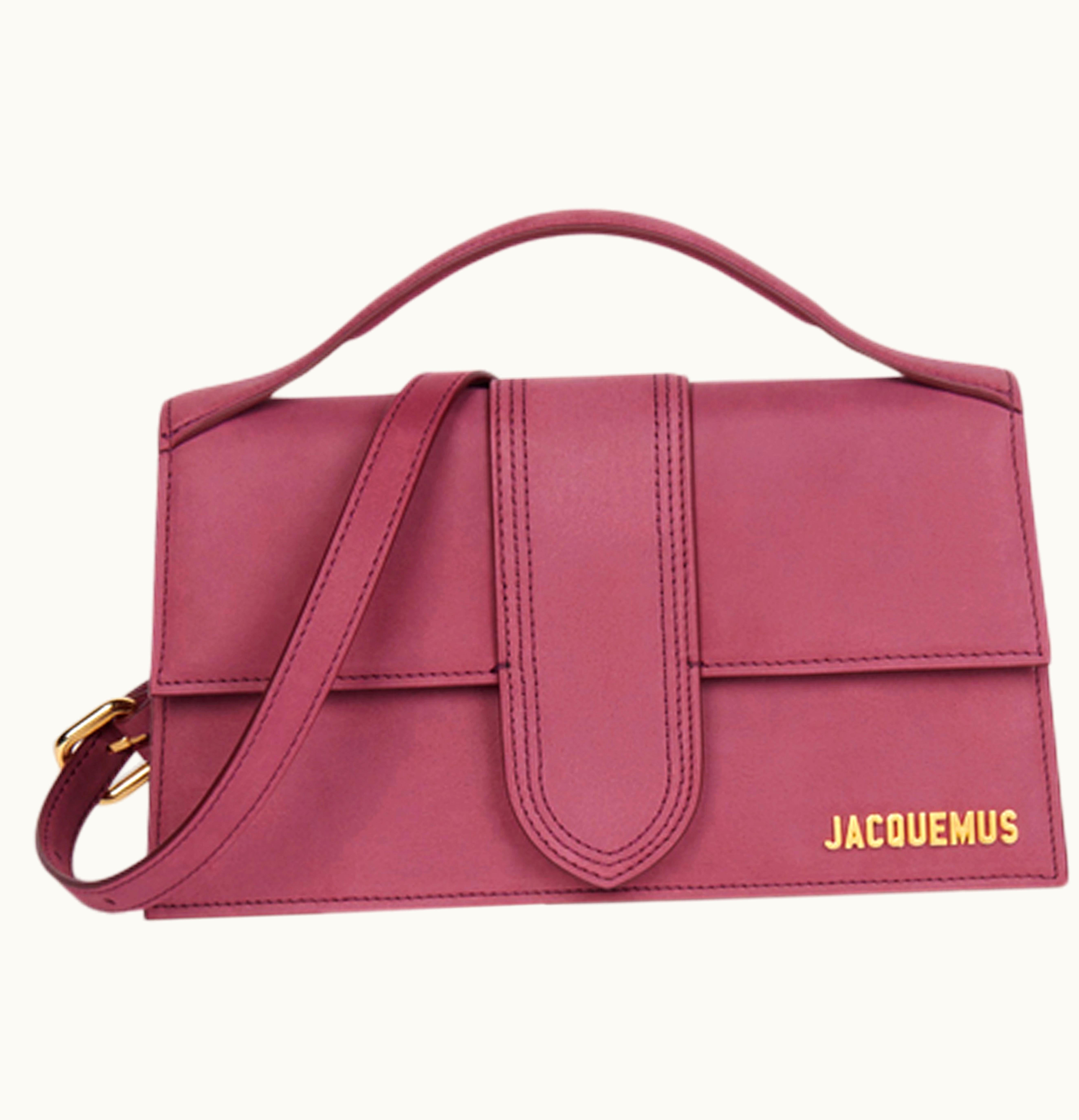 Jacquemus Jacquemus Le Grand Bambino Crossbody Flap Bag Burgundy