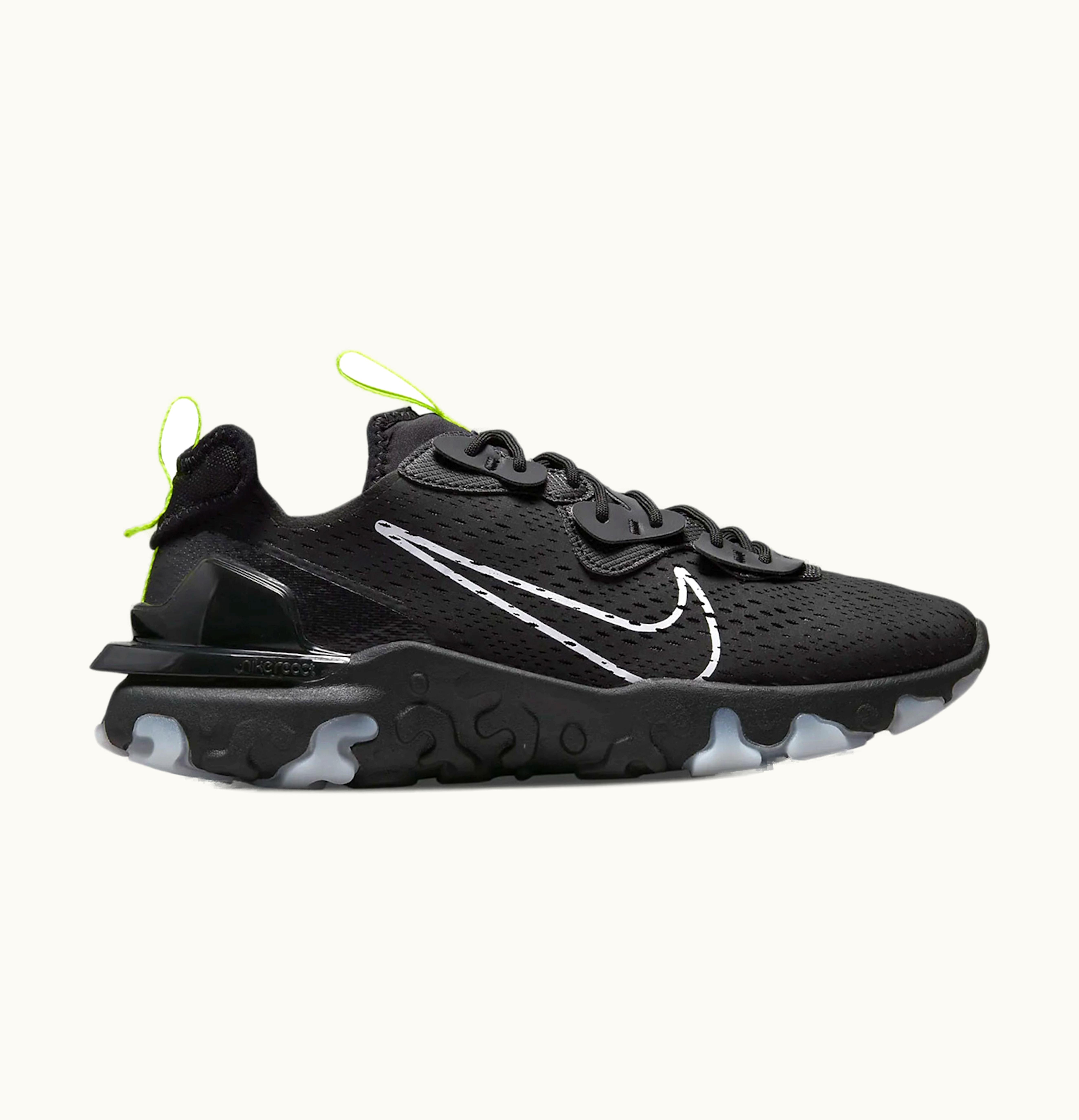 Nike Nike React Vision Black White Volt Reflective Silver