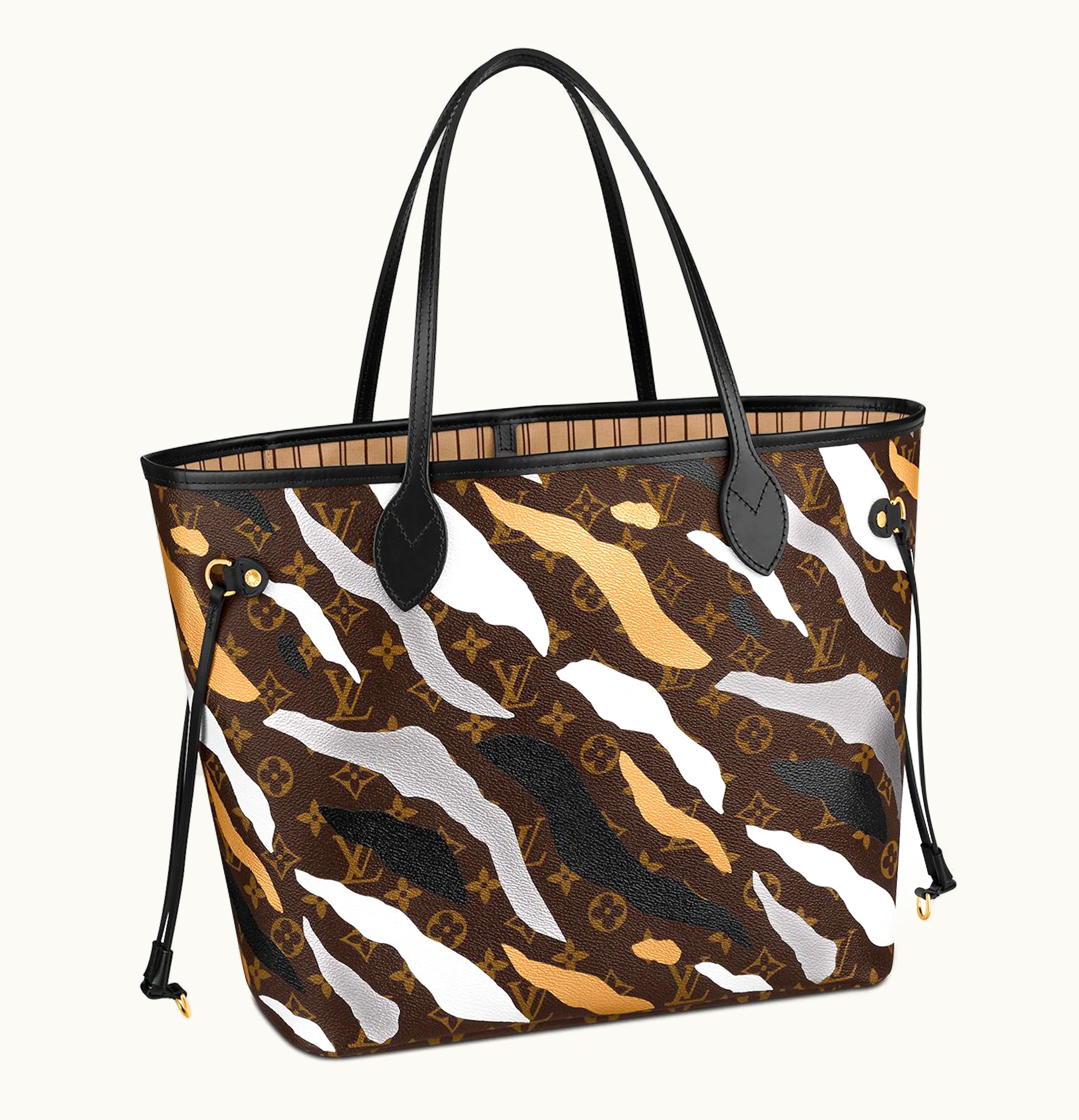 Louis Vuitton Louis Vuitton LVXLOL Neverfull Monogram Without Pouch MM Gold Silver