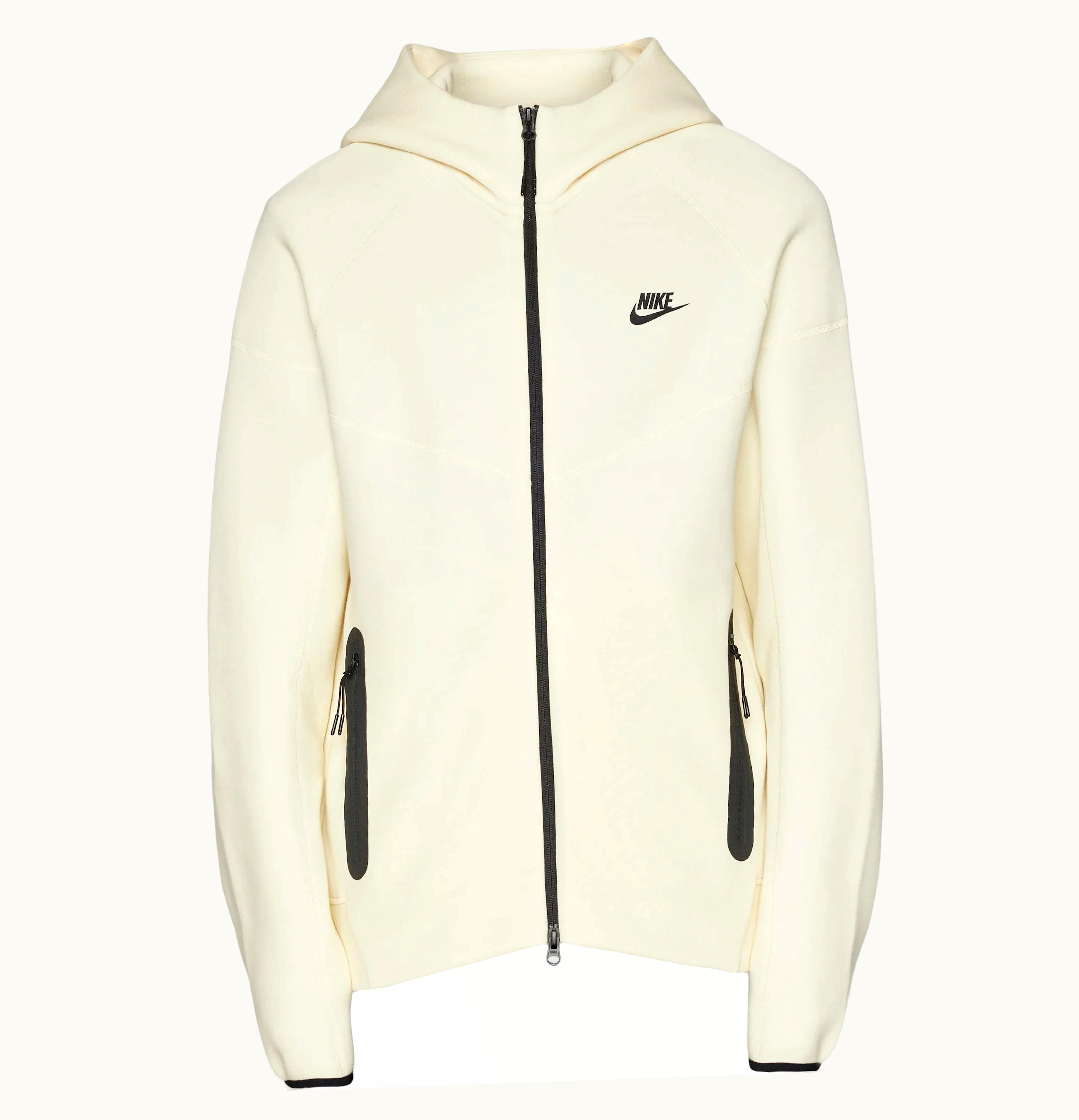 Nike Nike Sportswear Tech Fleece Windrunner Full Zip Hoodie Coconut Milk Black