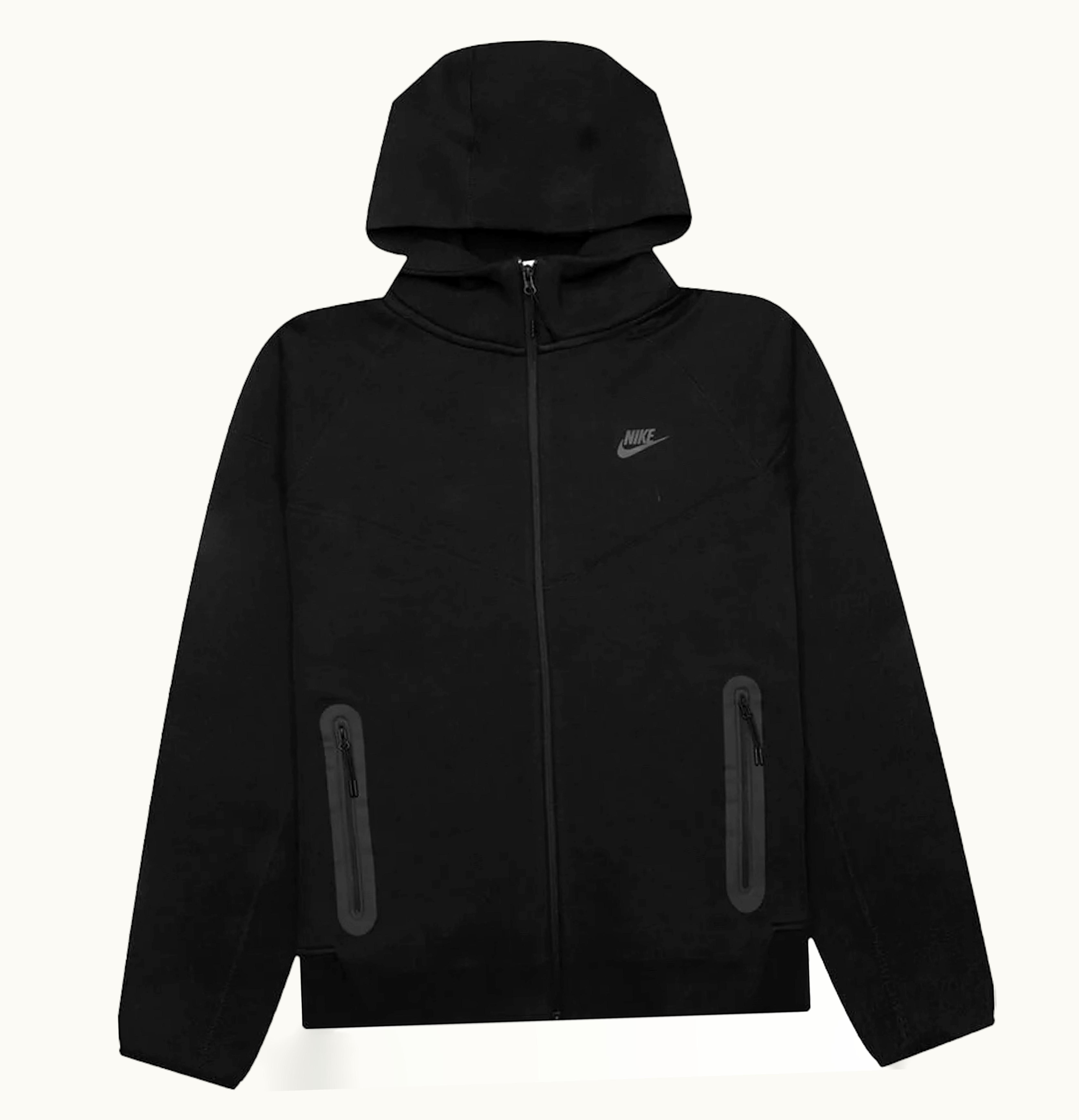 Nike Nike Sportswear Tech Fleece Windrunner Full Zip Hoodie Black Black